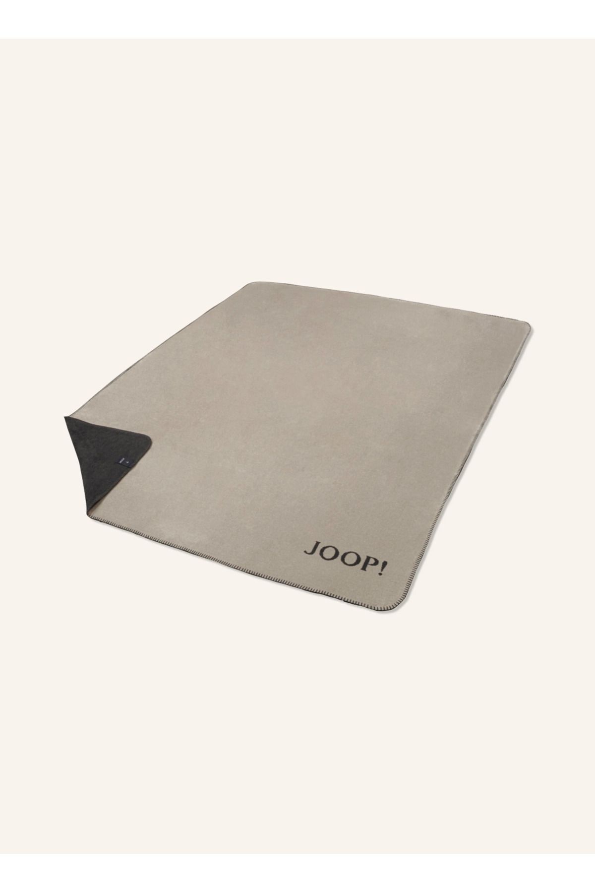 JOOP! Uni Doubleface Battaniye 150x200 cm Çift Taraflı Yumuşak Doku ve Zierstich Detay
