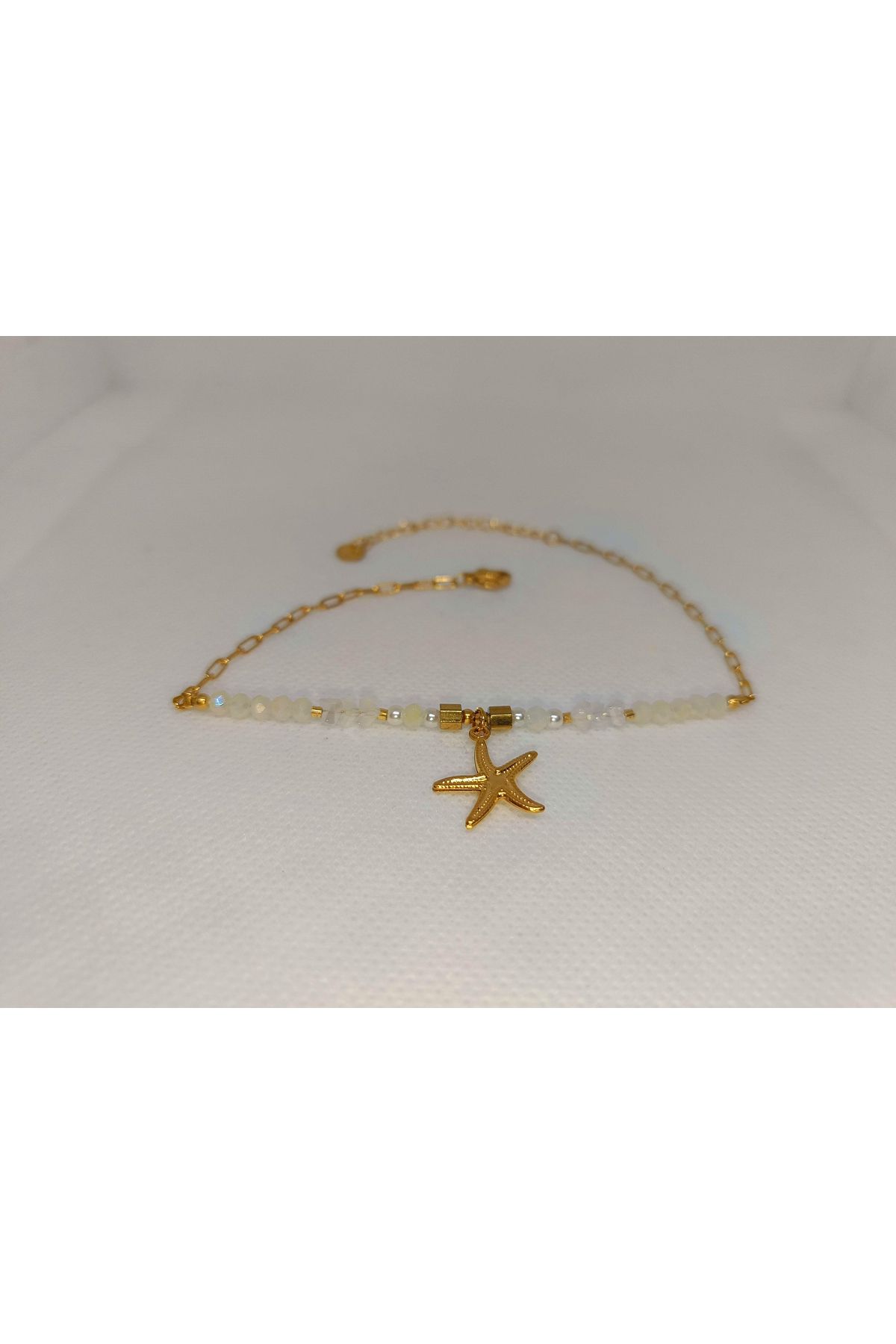 Store 316l Deniz Yıldızı Desenli Paslanmaz Çelik Gold Halhal