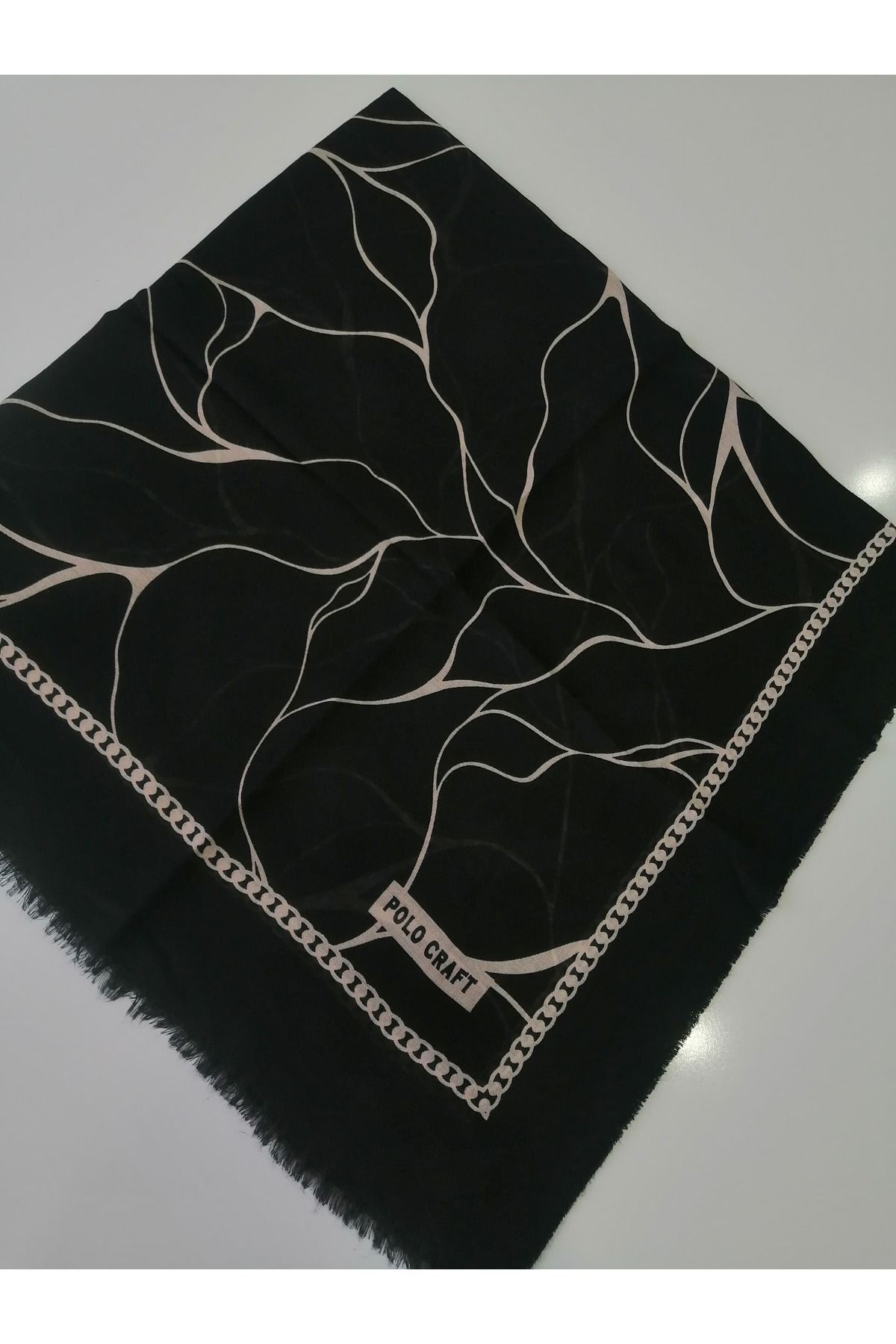 POLO CRAFT Desenli Flamlı Eşarp