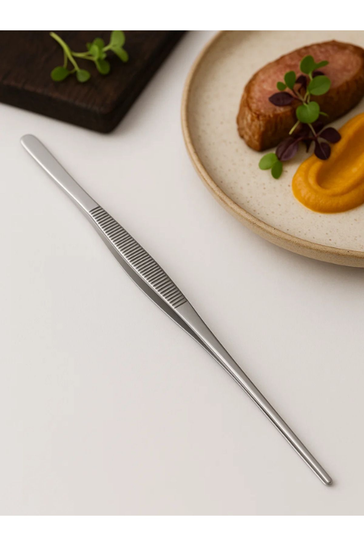 morlimon Profesyonel Şef Cımbızı Çelik 30 Cm