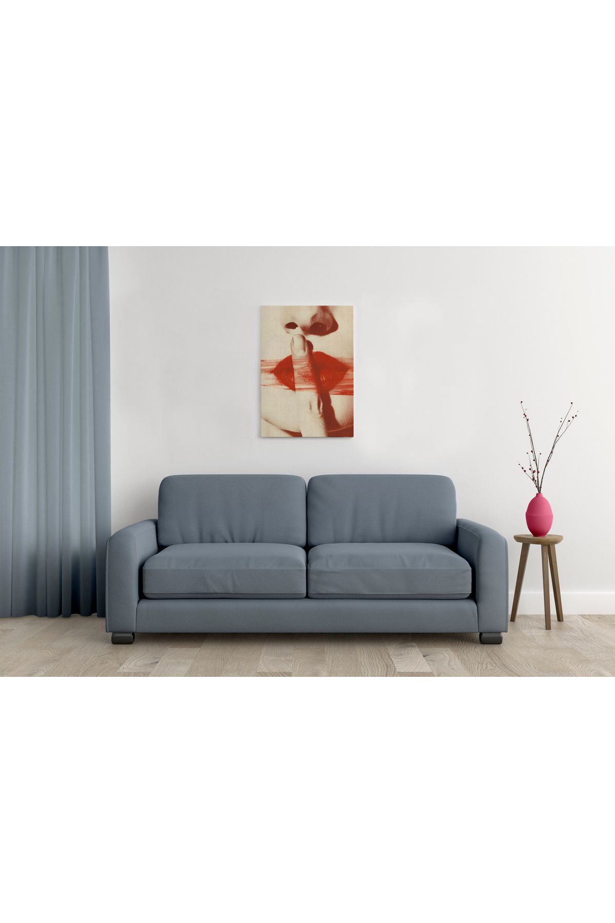 waspandhornet Sessizlik Temalı Modern MDF Tablo