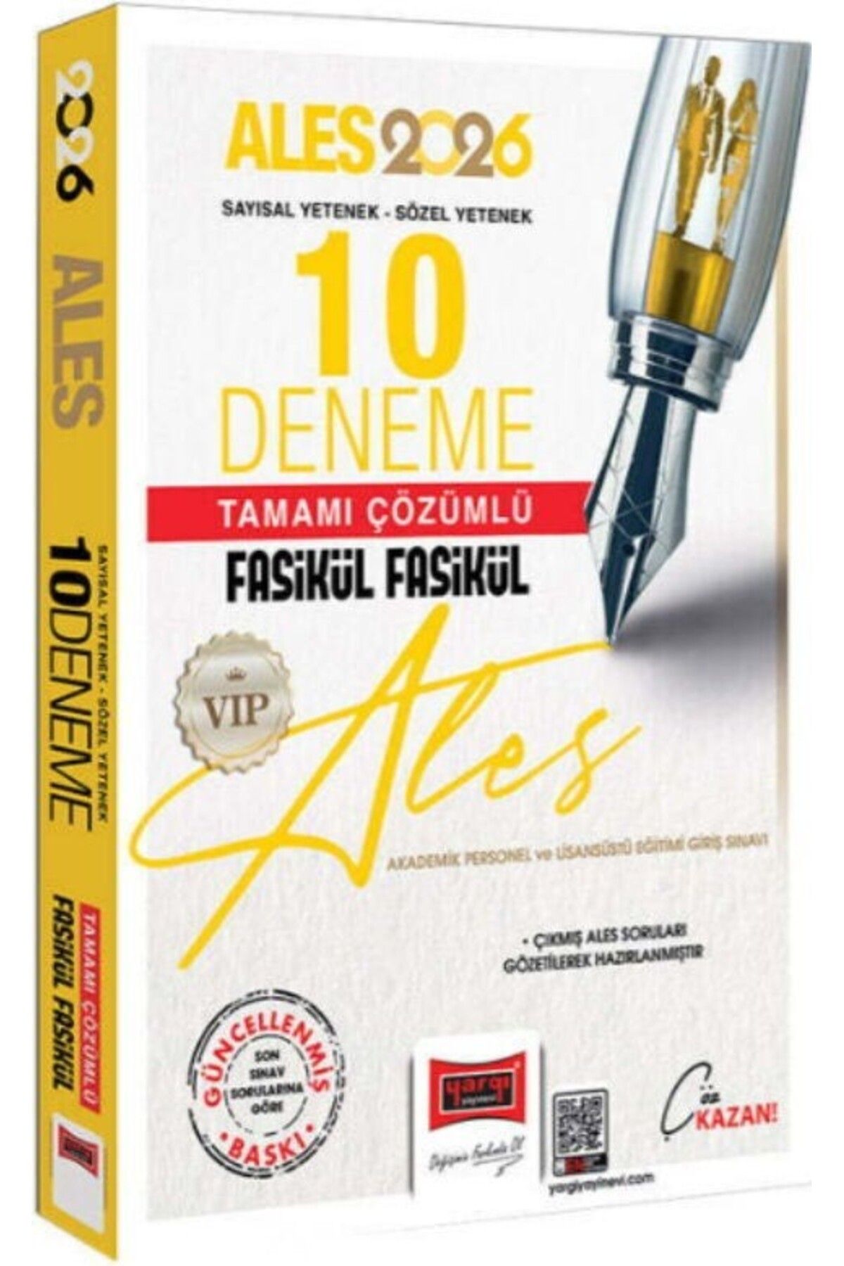 Ankara Kitap Merkezi 2026 ALES VIP Sayısal Sözel Yetenek Tamamı Çözümlü Fasikül Fasikül 10 Deneme Yargı Yayınları