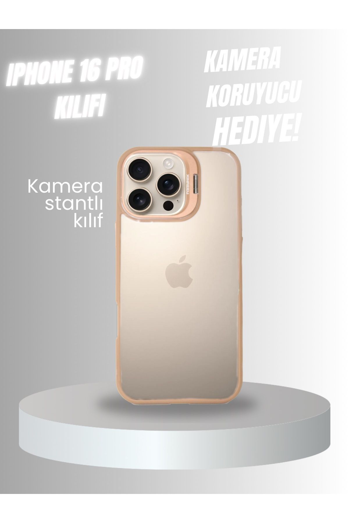 PERLA MOBILE IPHONE 16 PRO GOLD SİLİKON KILIF