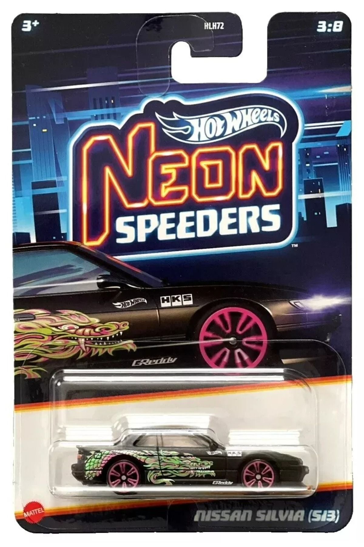 HOT WHEELS Neon Speeders Nissan Silvia (S13) – Özel Tasarım Drift Aracı