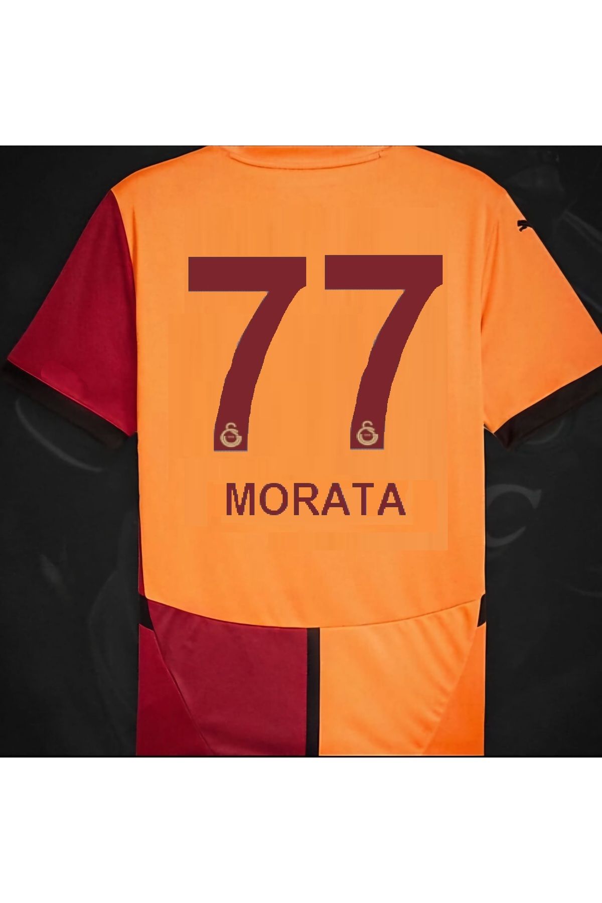 ZİLONG .G'al.at.asa'ray 5 Yıldız Yeni Sezon 24/25 Morata Temalı Kırmızı İç Saha Yetişkin Forması