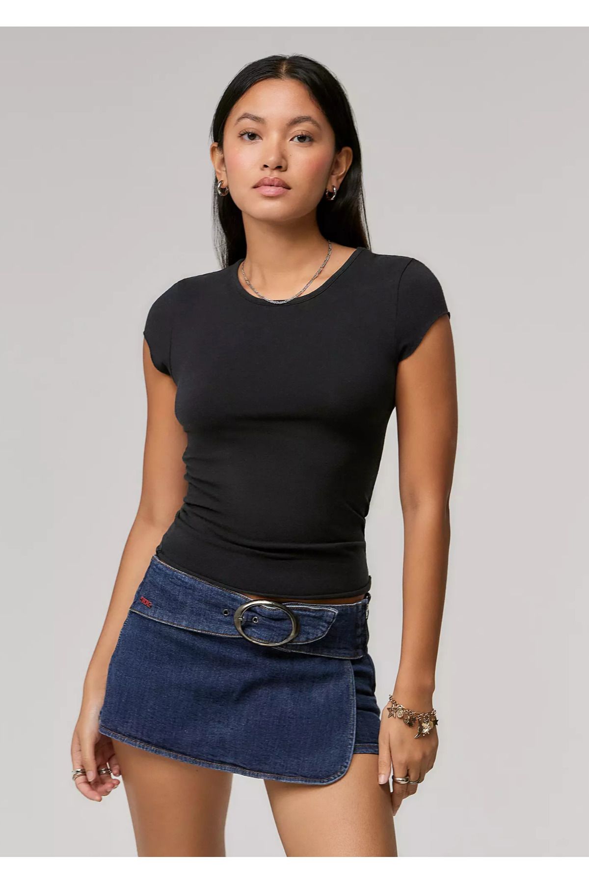 VibeGaia Denim Şort Etek
