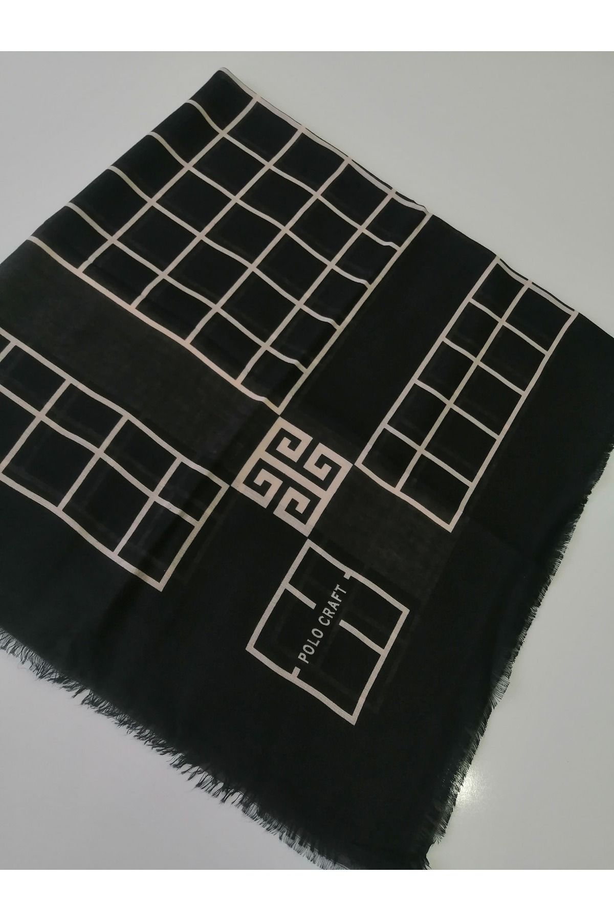 POLO CRAFT Desenli Flamlı Eşarp