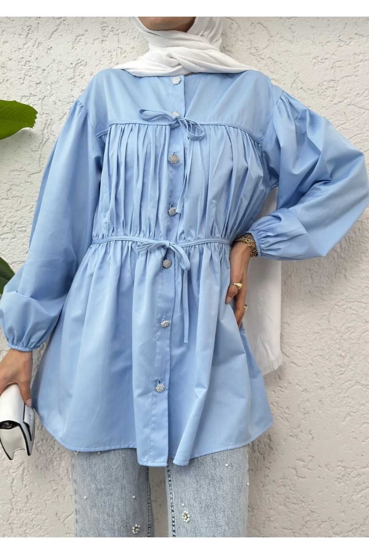 KMR Büzgülü Bağcıklı Tunik