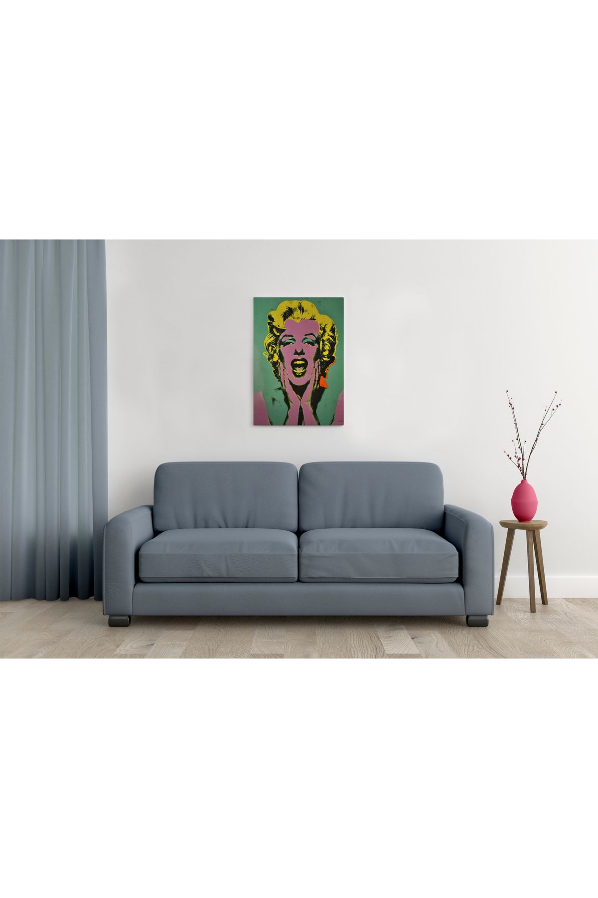 waspandhornet Pop Art Stilinde MDF Tablo