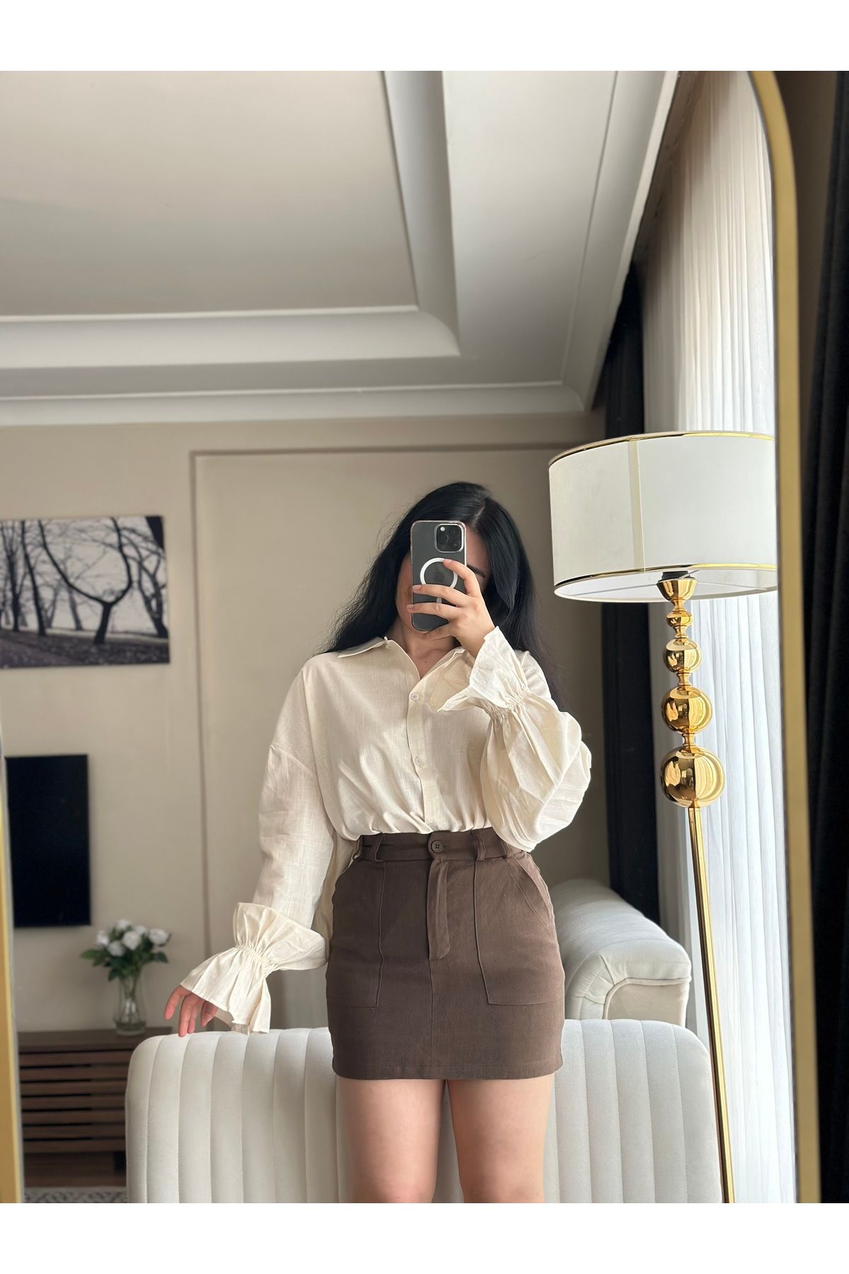Khloe Keten Şortlu Mini Etek