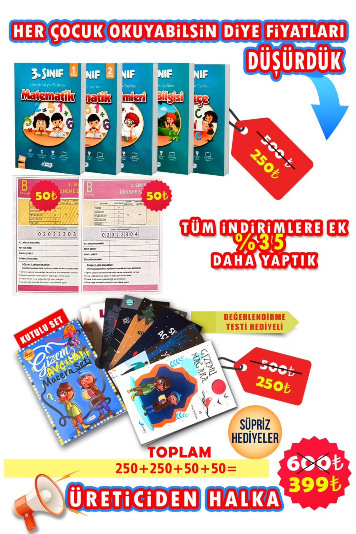 Harika Kitap 3. Sınıfa Yeni Geçenler İçin Süper Set - Soru Bankası - Deneme - Hikaye fotoğrafı 2 (önizleme)