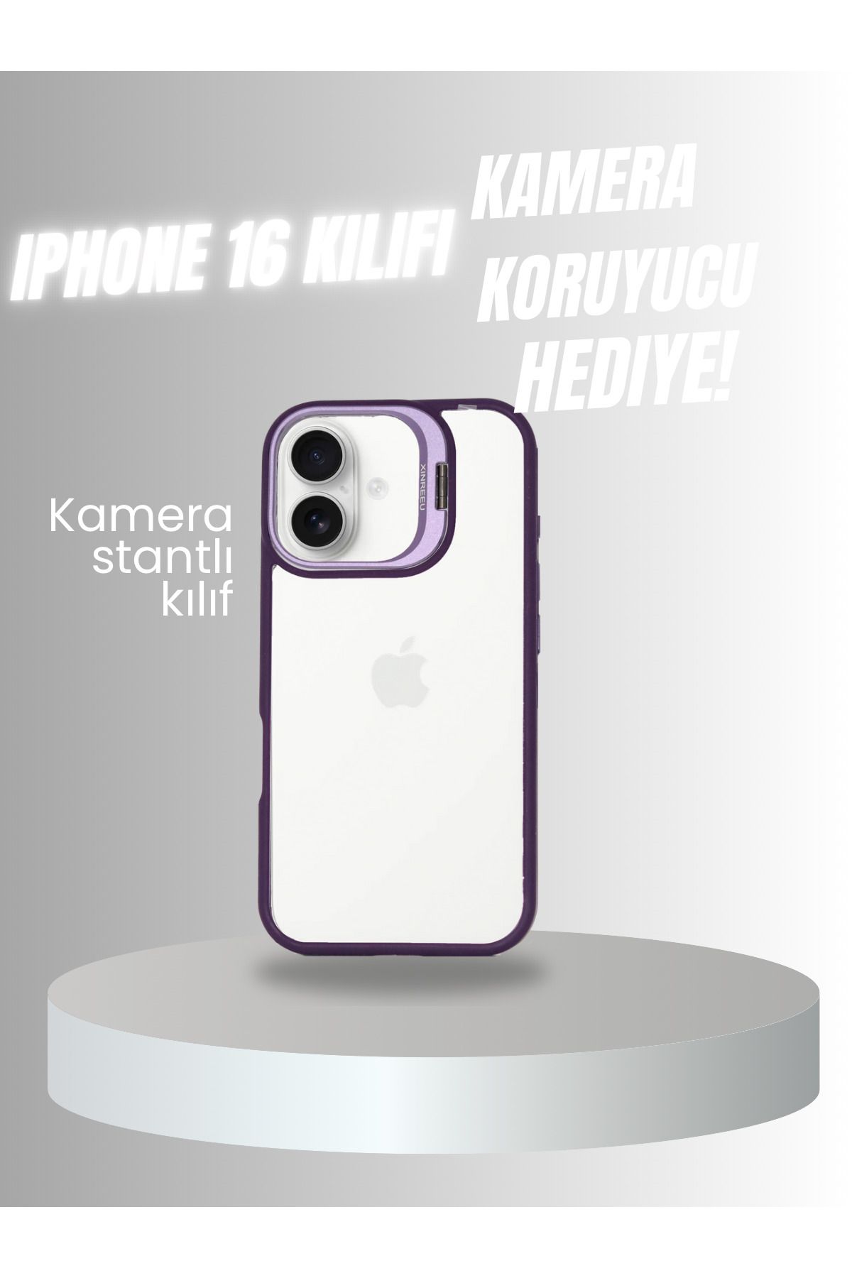 PERLA MOBILE IPHONE 16 MOR MEGA KAMERA KORUYUCULU KILIF
