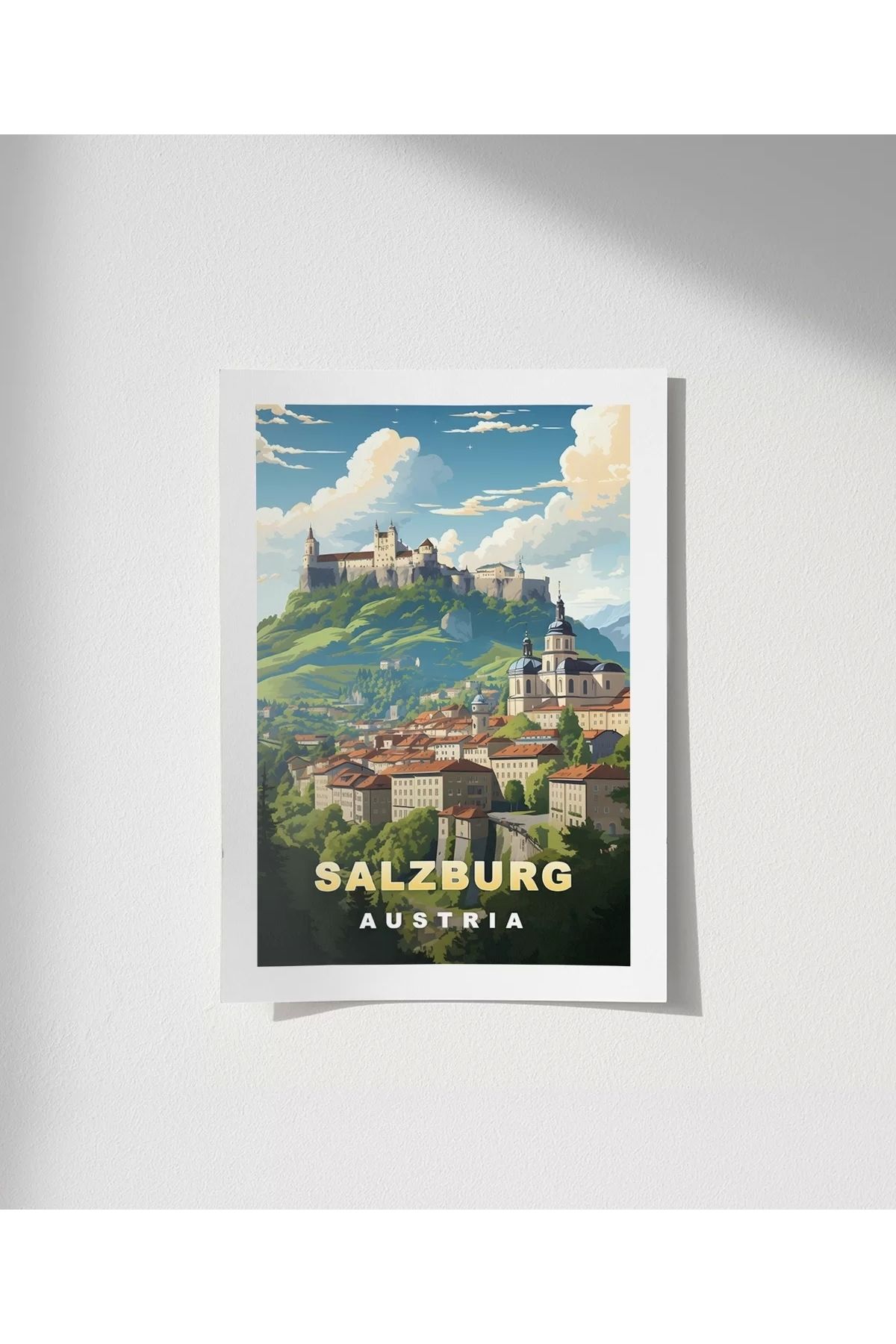 VOGLOO Çerçevesiz Poster Salzburg'un Zarafeti