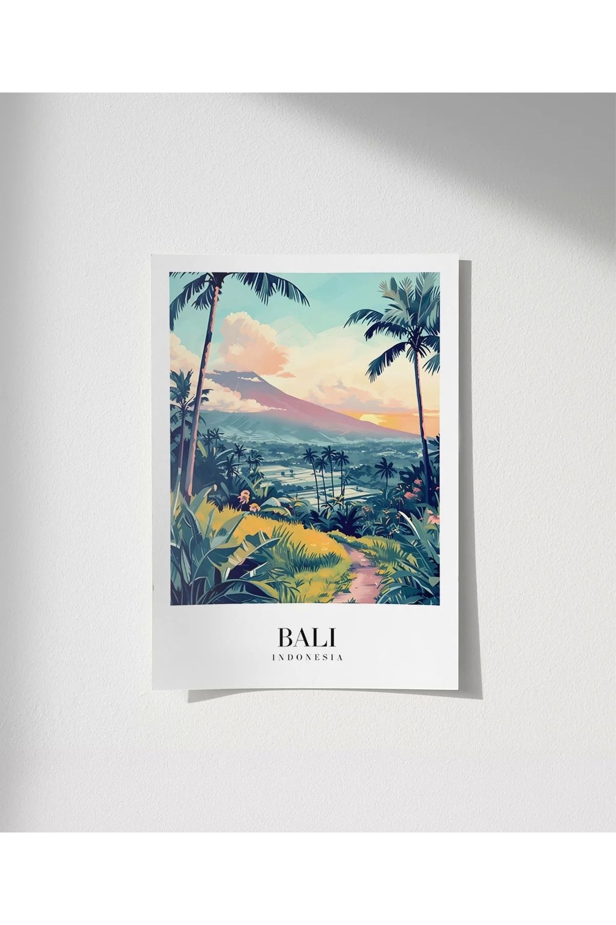 VOGLOO Çerçevesiz Poster Bali'nin Doğal Büyüsü