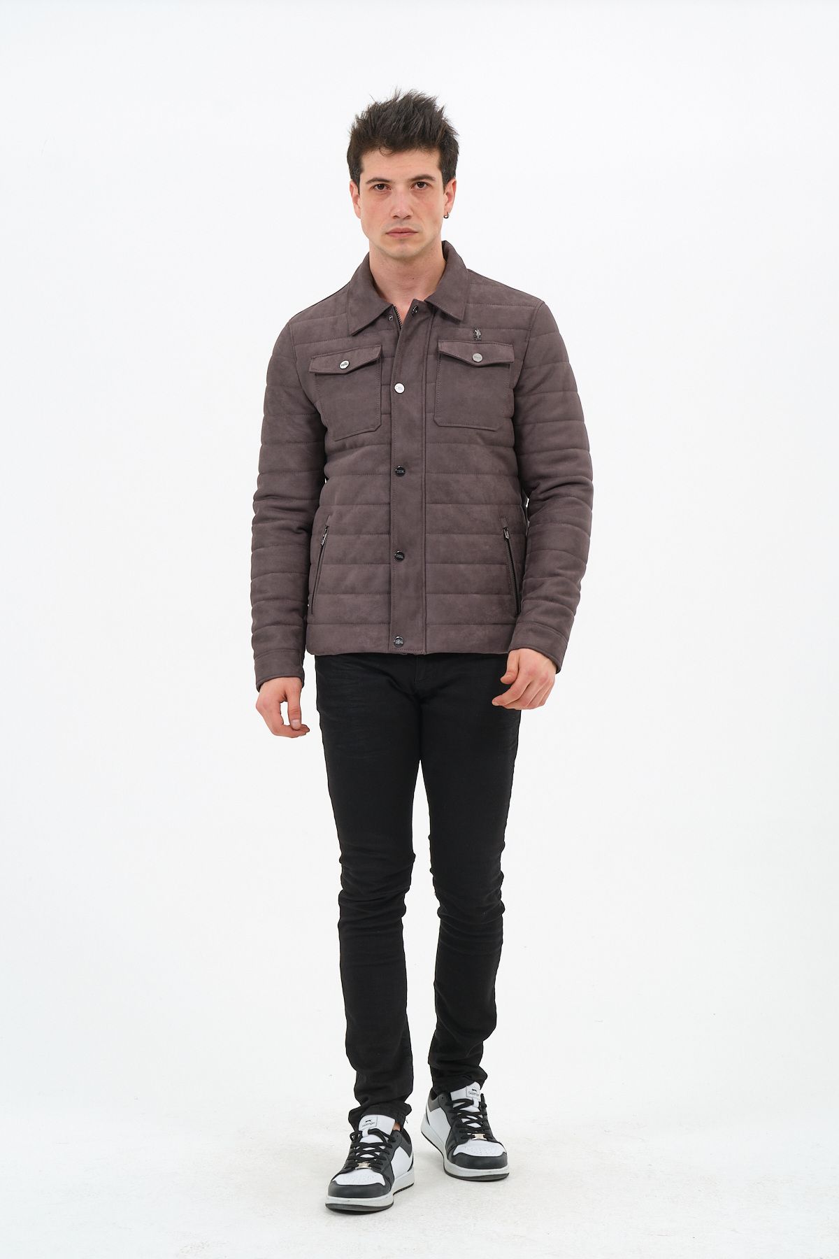 U.S. Polo Assn. Erkek Gri Mont