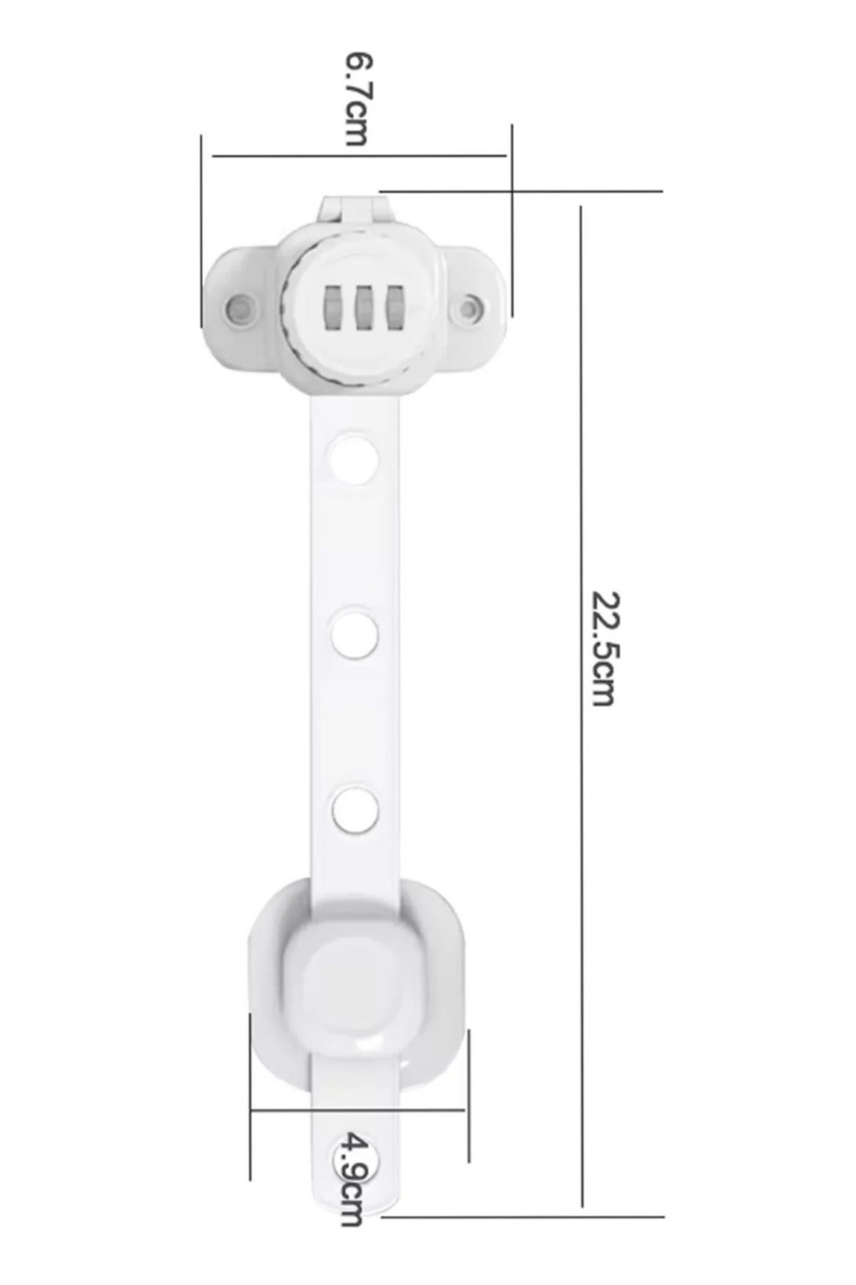 playsafe-Multi-Purpose Flexible Cabinet and Drawer Lock with Transparent Numberer Password 4
