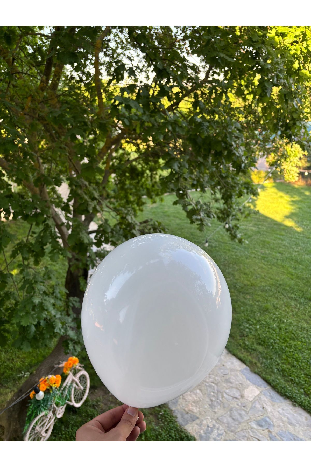 HBK 10 lu beyaz balon 12 inç