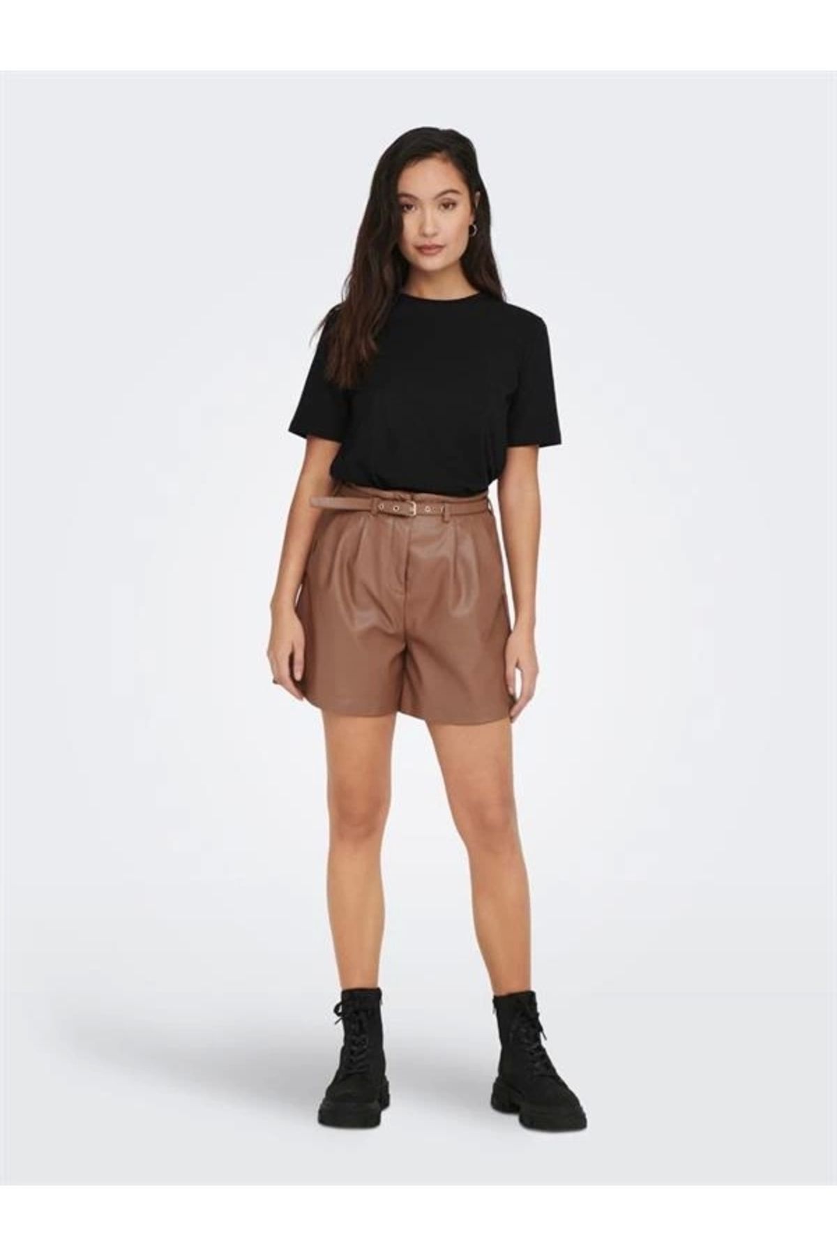 Lale Moda Basic Solıd Color T-Shirt