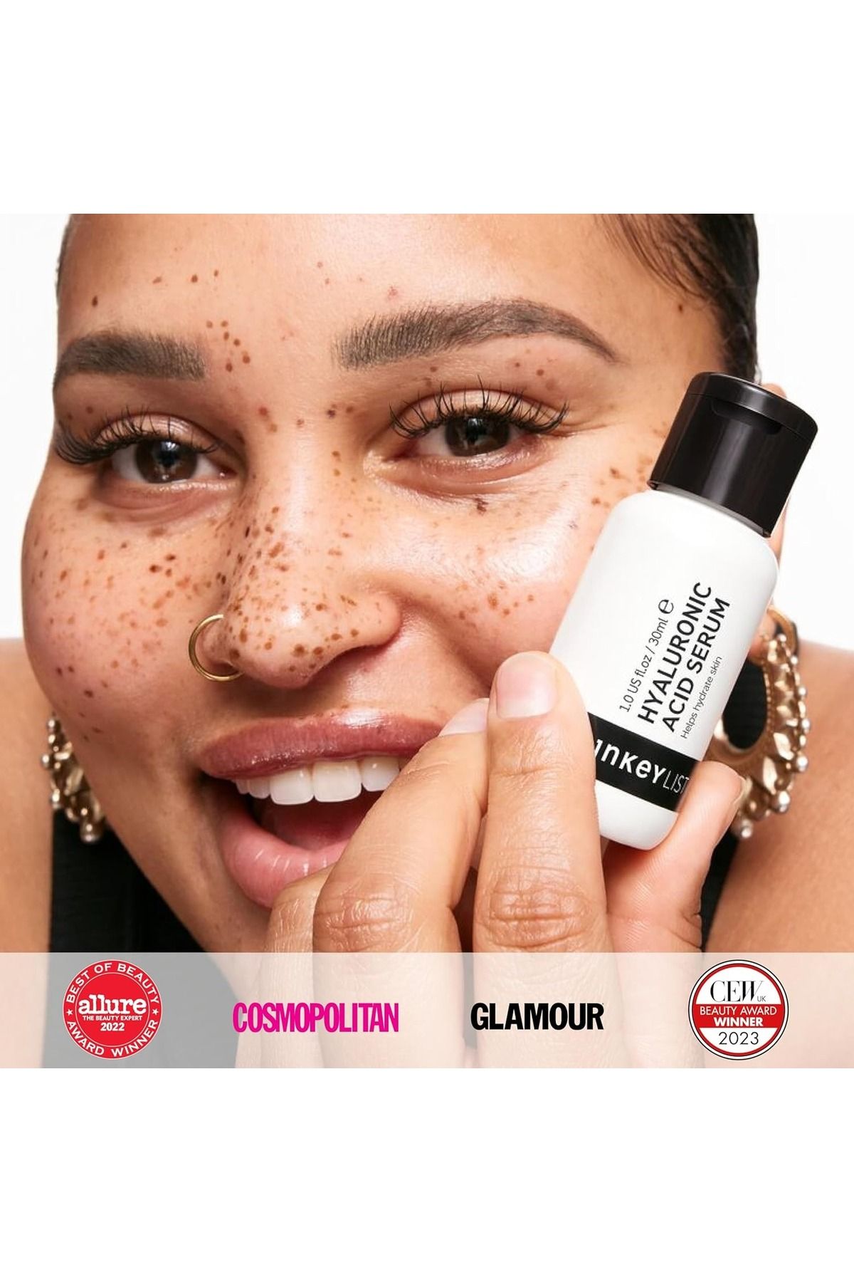 THE INKEY LIST-2% Hyaluronic Acid Hydrating Serum to Plump and Smooth Skin for All Skin Types, 30ml 2