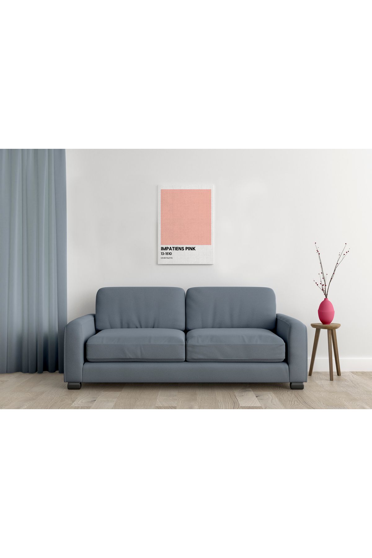 waspandhornet İmpatiens Pink Tasarımlı Modern Duvar Tablosu