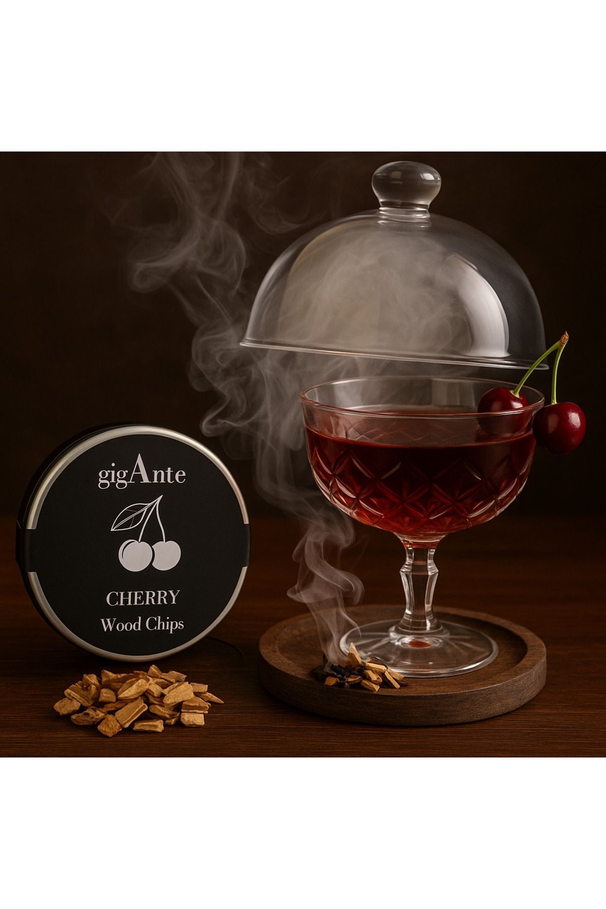 gigAnte Kiraz Ağacı Tütsüleme Talaşı – Viski & Kokteyl Aromalandırma Talaşı | Doğal Ağaç Talaşı
