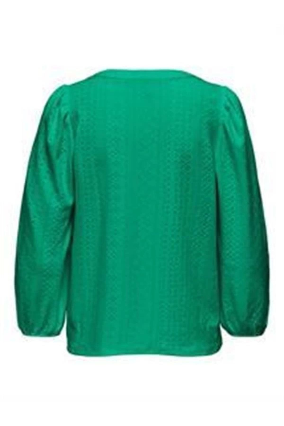 Lale Moda Balon Uzun Kol Kadın T-Shirt