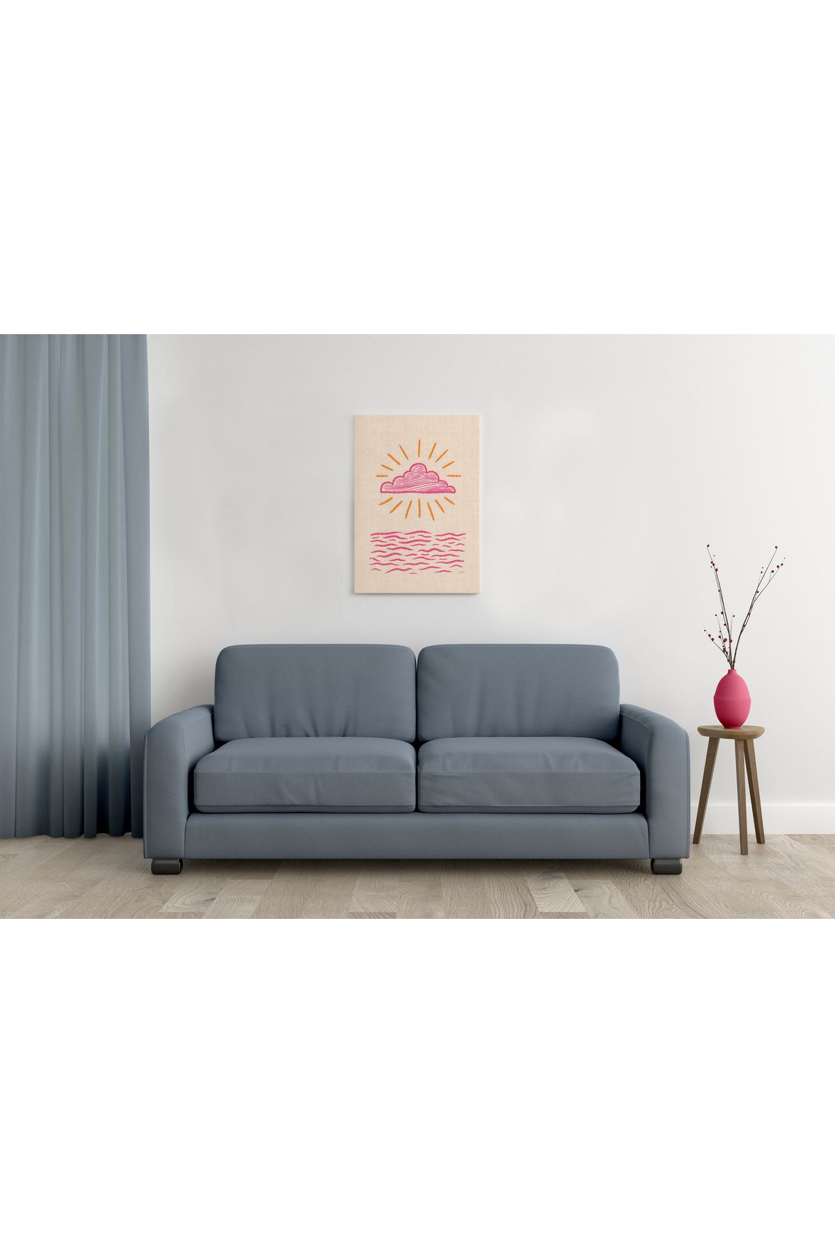 waspandhornet Güneşli Gün Batımı MDF Tablo