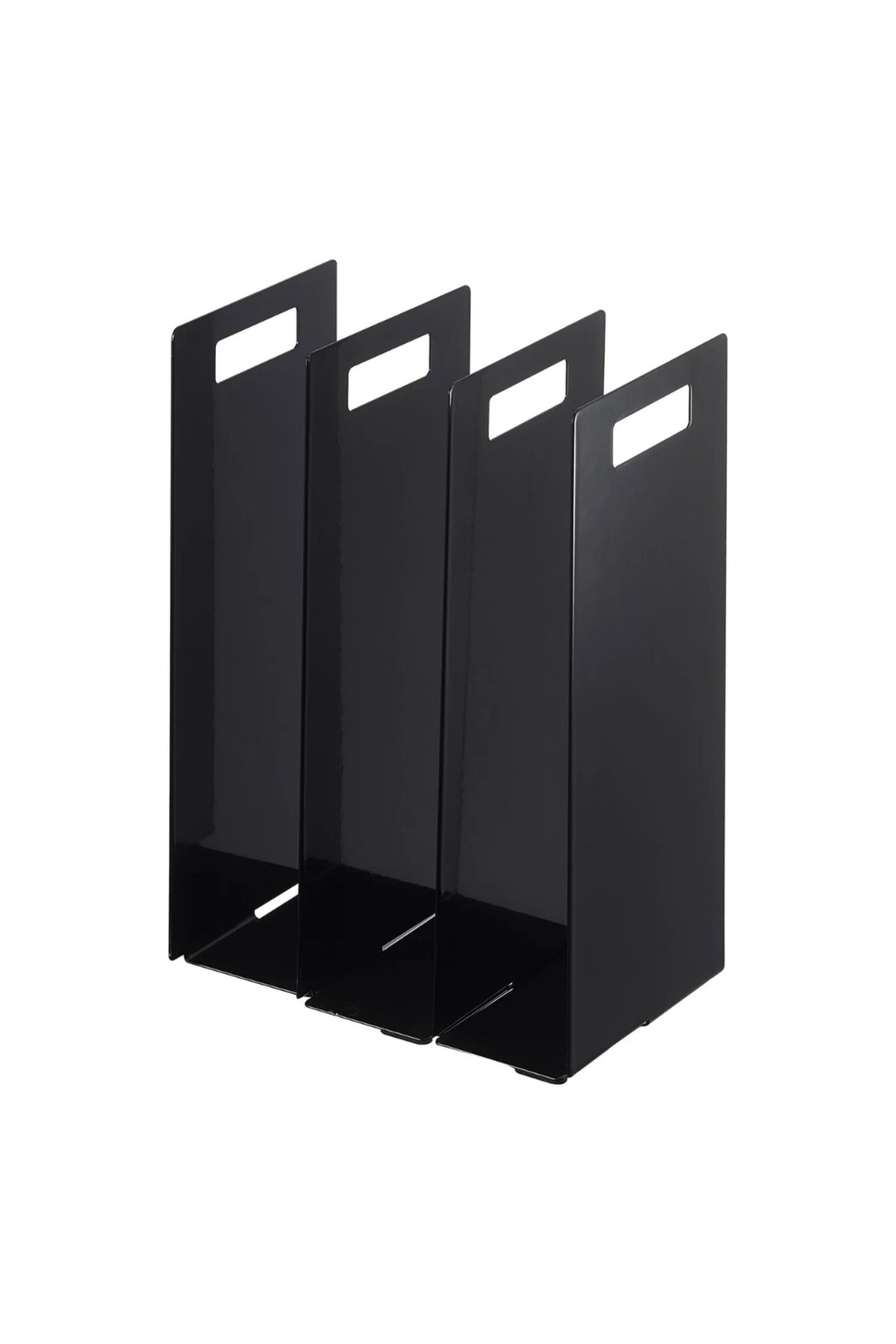 YAMAZAKİ Tower Havlu Düzenleyiciler (2'Li Set) Siyah Renk 30X14,5 Cm