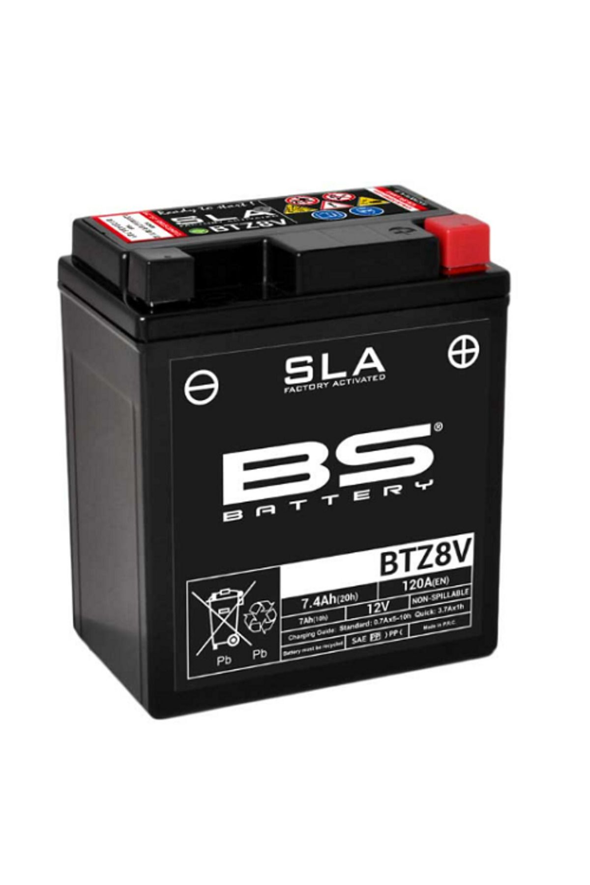 BS Akü SLA (Kuru) BTZ8V MT25 Nmax125 155 Pcx125 150 Cbr 1000RR Tricity 125 155 X-Max 2018-2020