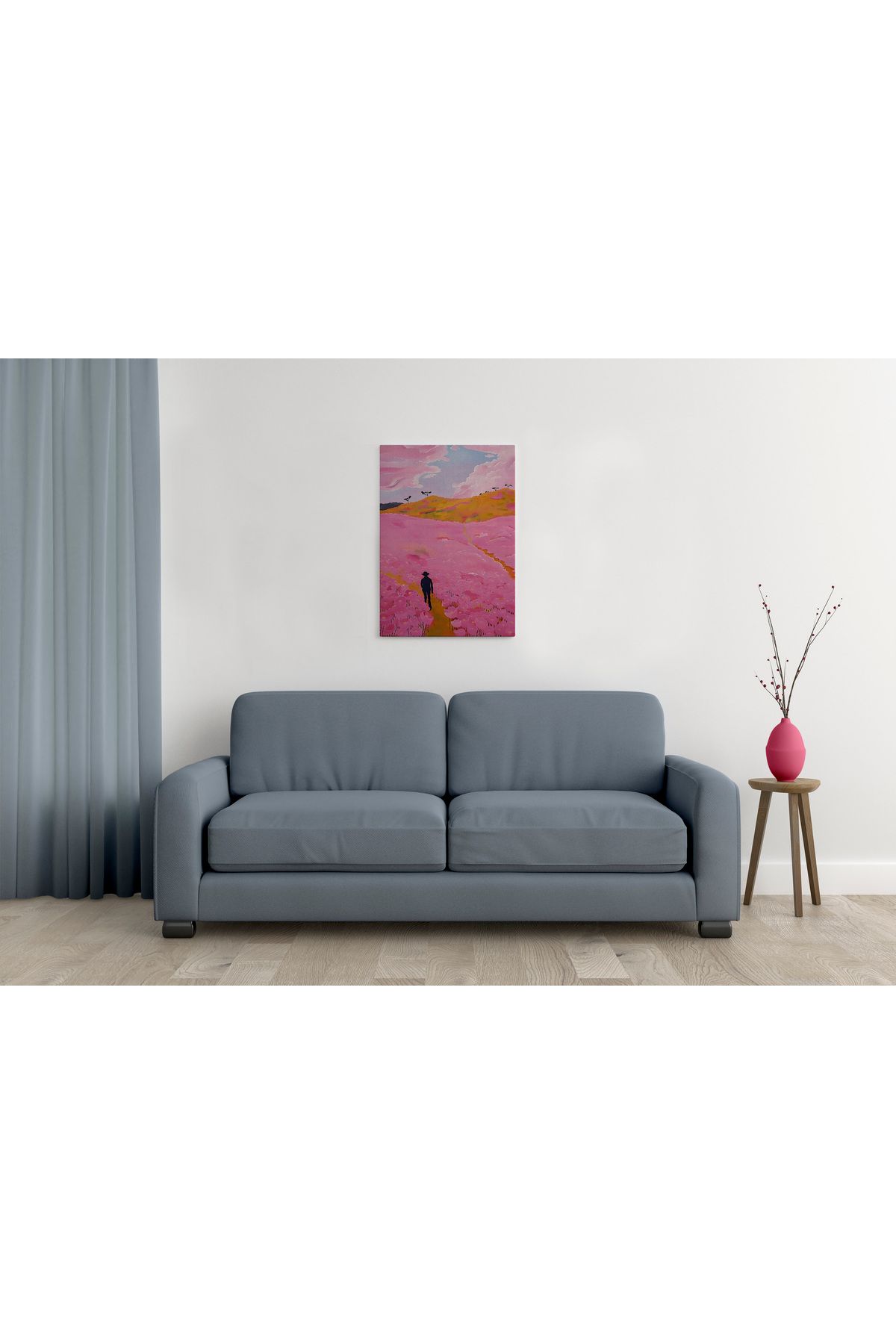 waspandhornet Pastoral Manzara MDF Tablo