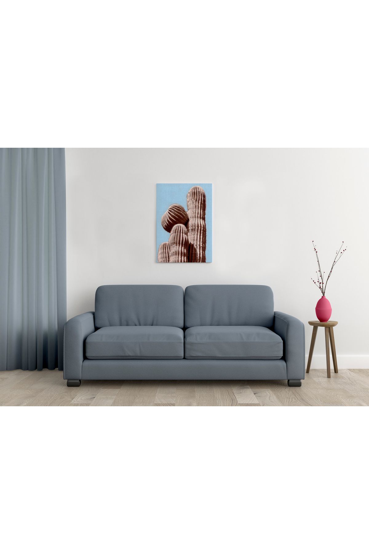 waspandhornet Kaktüs Temalı MDF Tablo