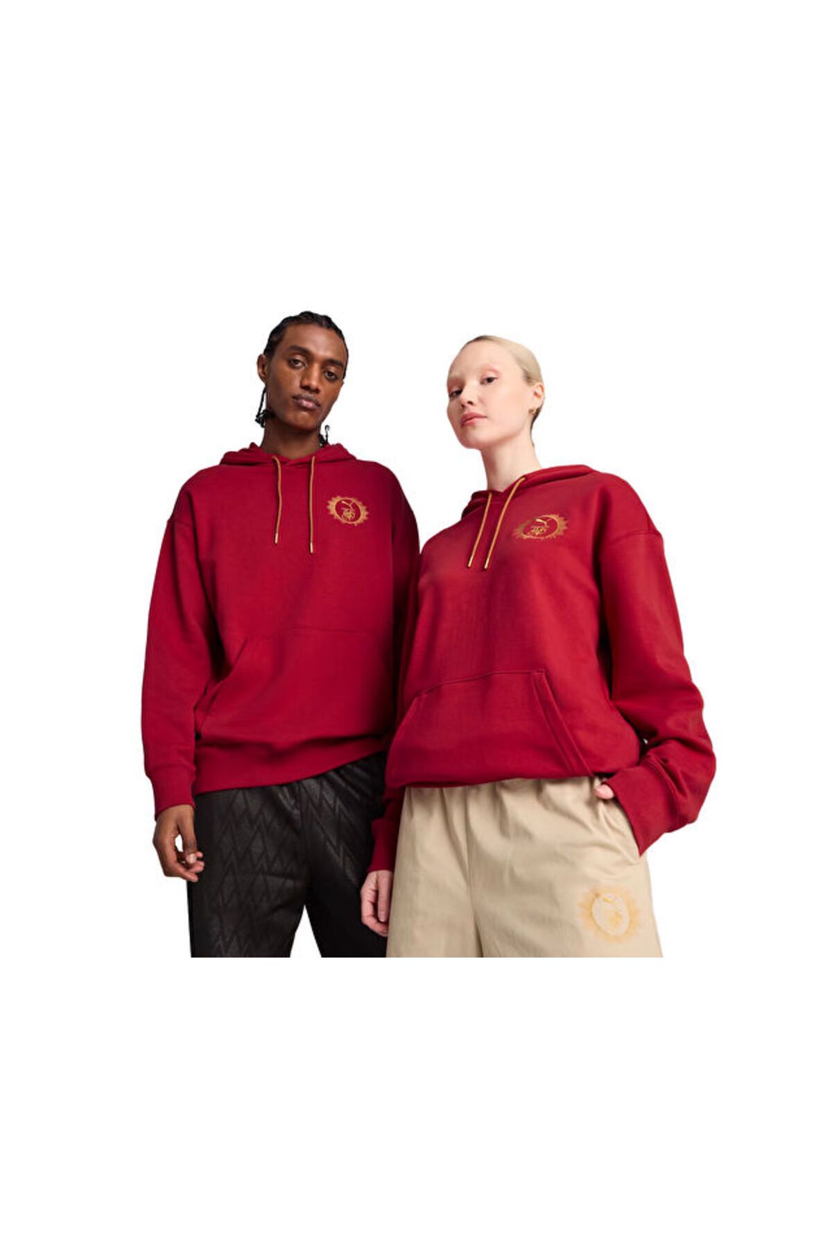 Puma Puma X Harry Potter Hoodie Unisex Günlük Sweatshirts 63009313 Kırmızı