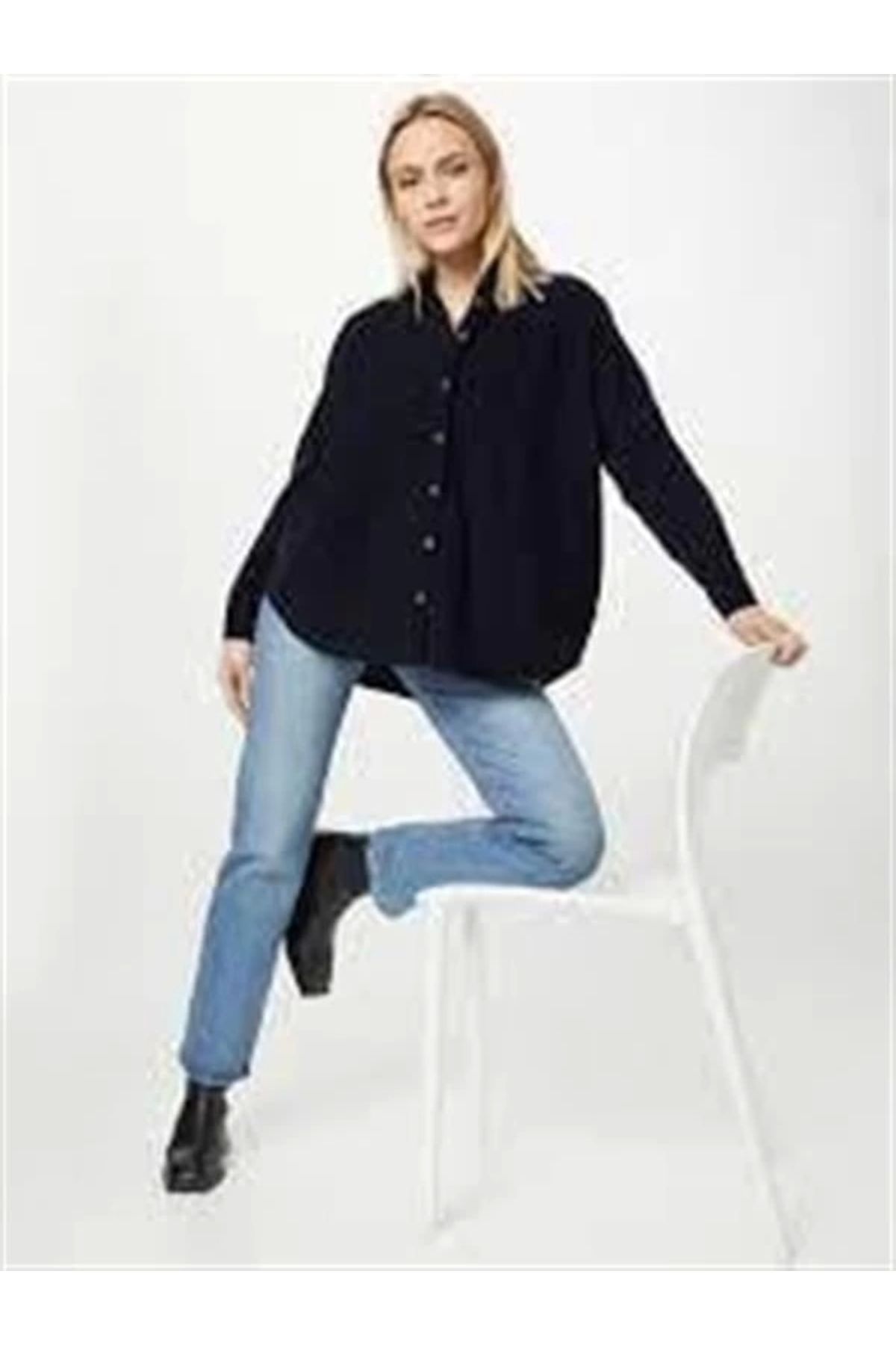 Lale Moda Nıgono Kadife Oduncu Stil Gömlek