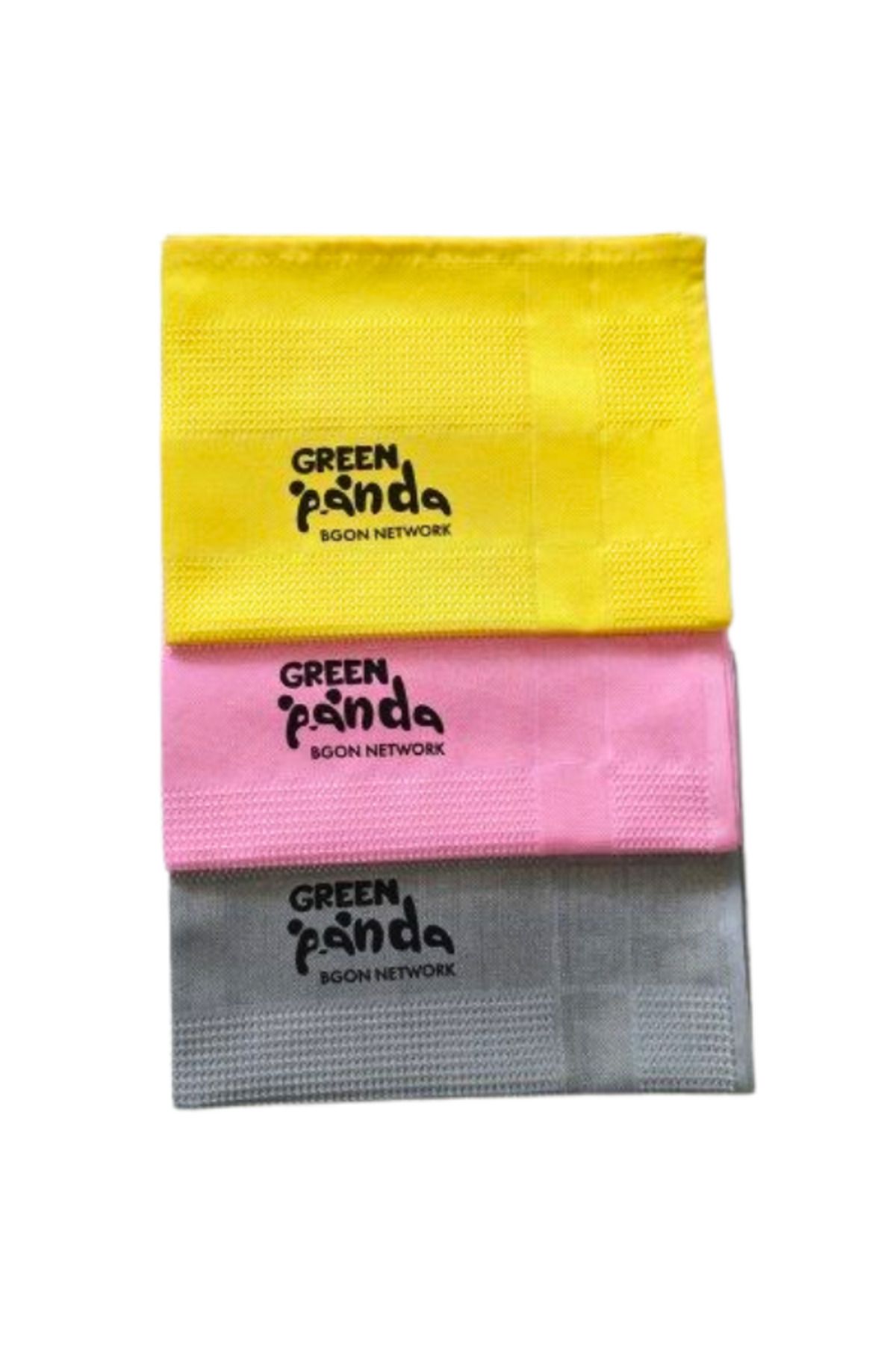 bgon Green Panda Mikrofiber Temizlik Bezi Üçlü