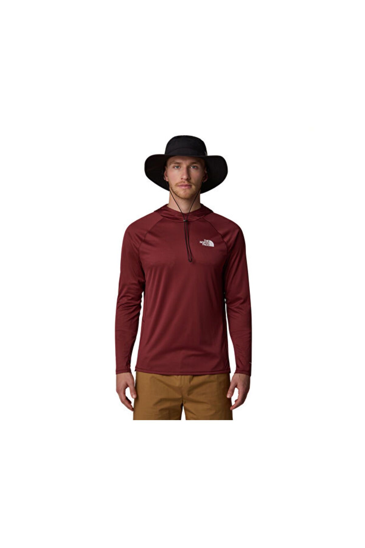 THE NORTH FACE M Sunriser Hoodie Erkek Outdoor Uzun Kollu Tişört NF0A8BN80VO1 Kahverengi