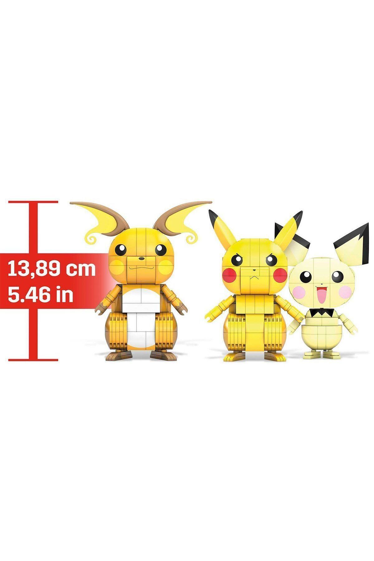 melfxxl eticaret GYH06 MEGA™ Pokémon™ Pikachu Dönüşüm 3'lüsü 621 parça +7 yaş