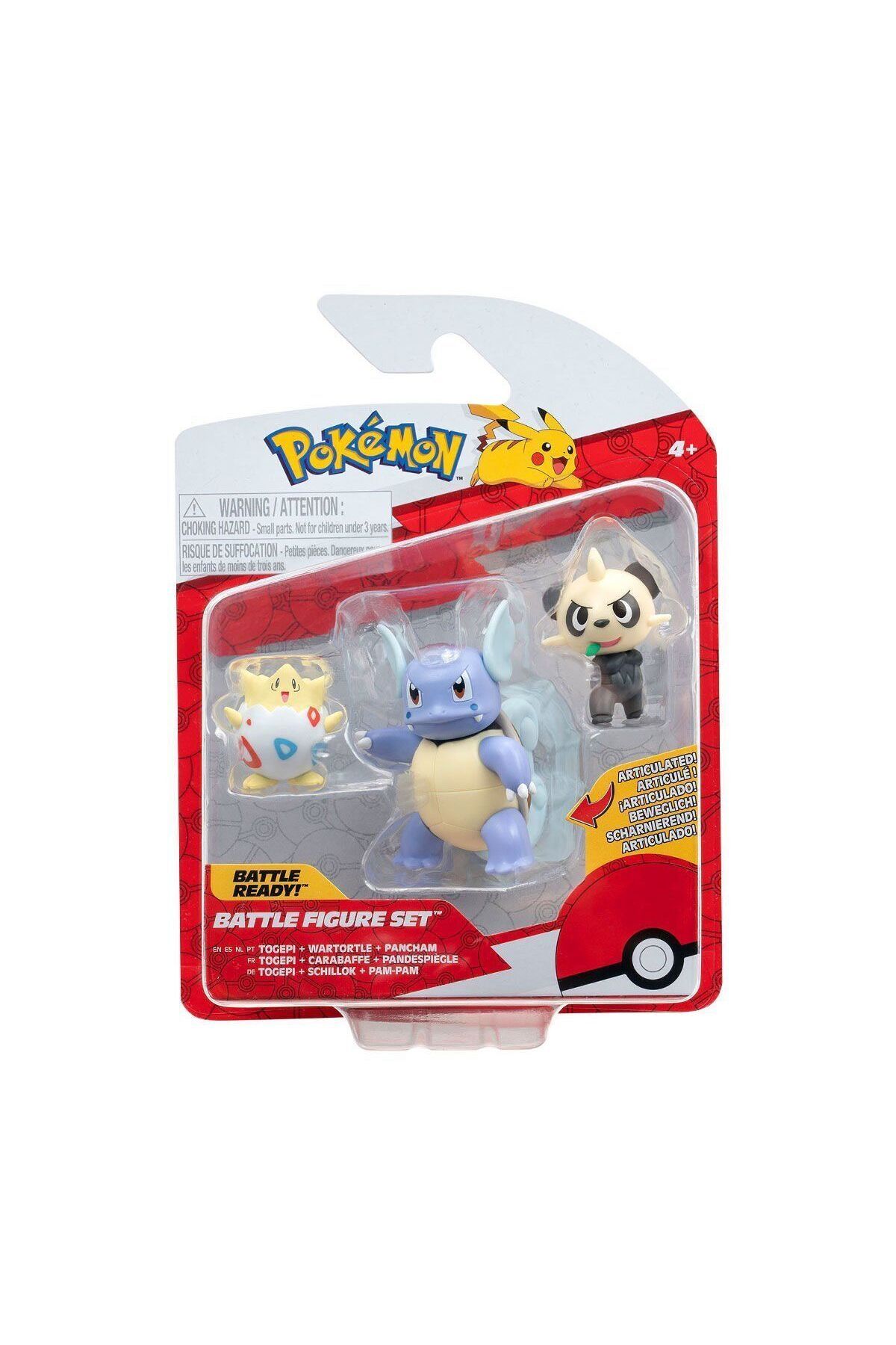 melfxxl eticaret POK 95155-K Pokemon Battle 3'lü Figür Seti