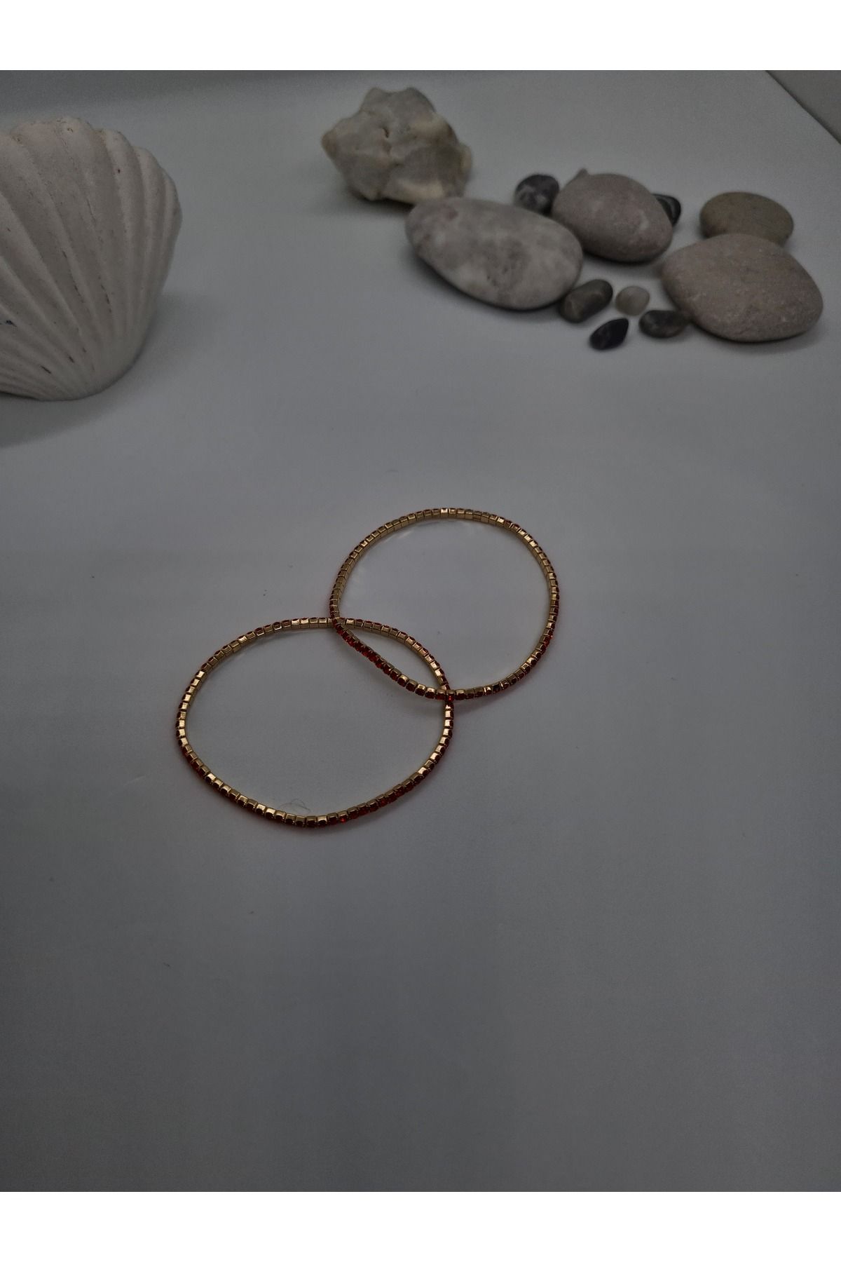 ZEYM Gold Kare Boncuklu İkili Bileklik