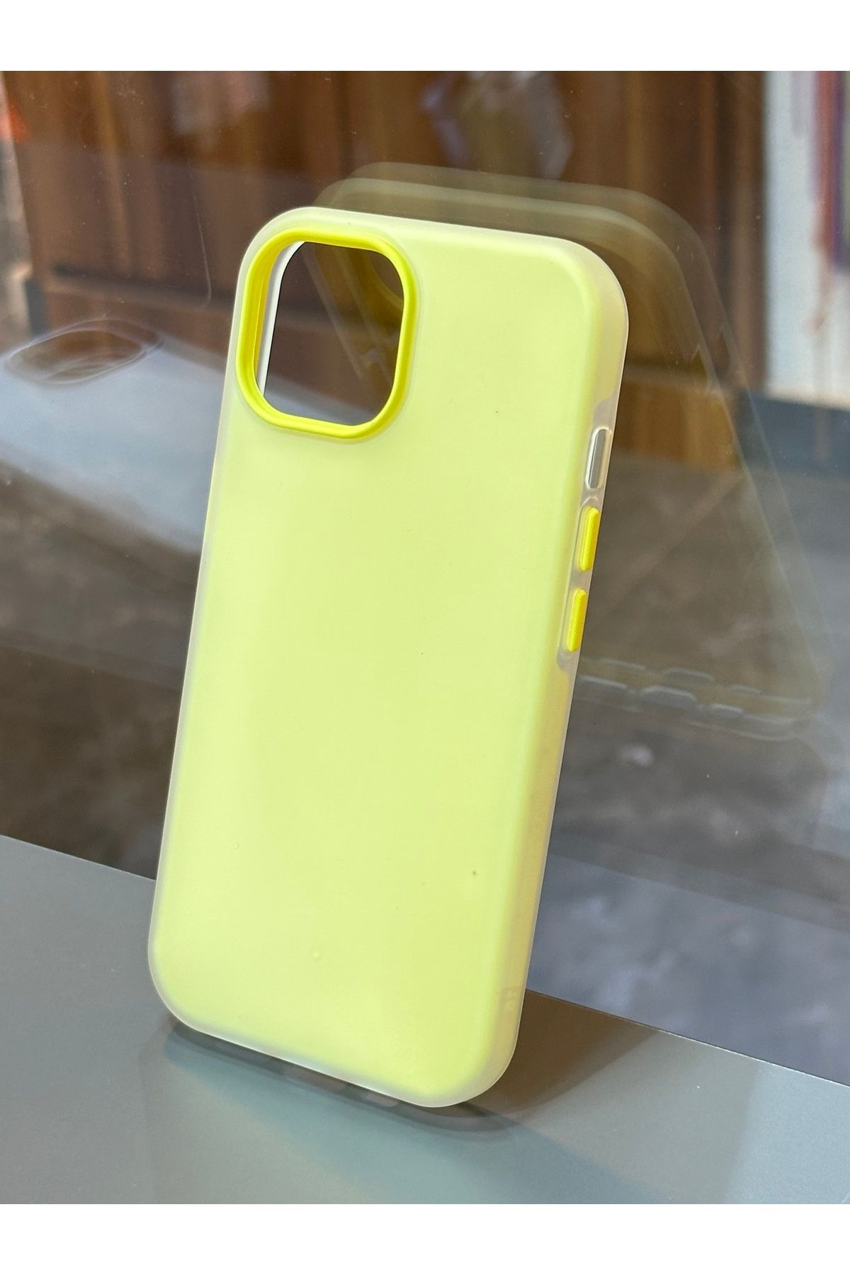 BURKİNA İphone 13PRO uyumlu Soft Color Darbe Emici Buzlu 2 Parçalı Fotoğraf Koyulur Telefon Kılıfı