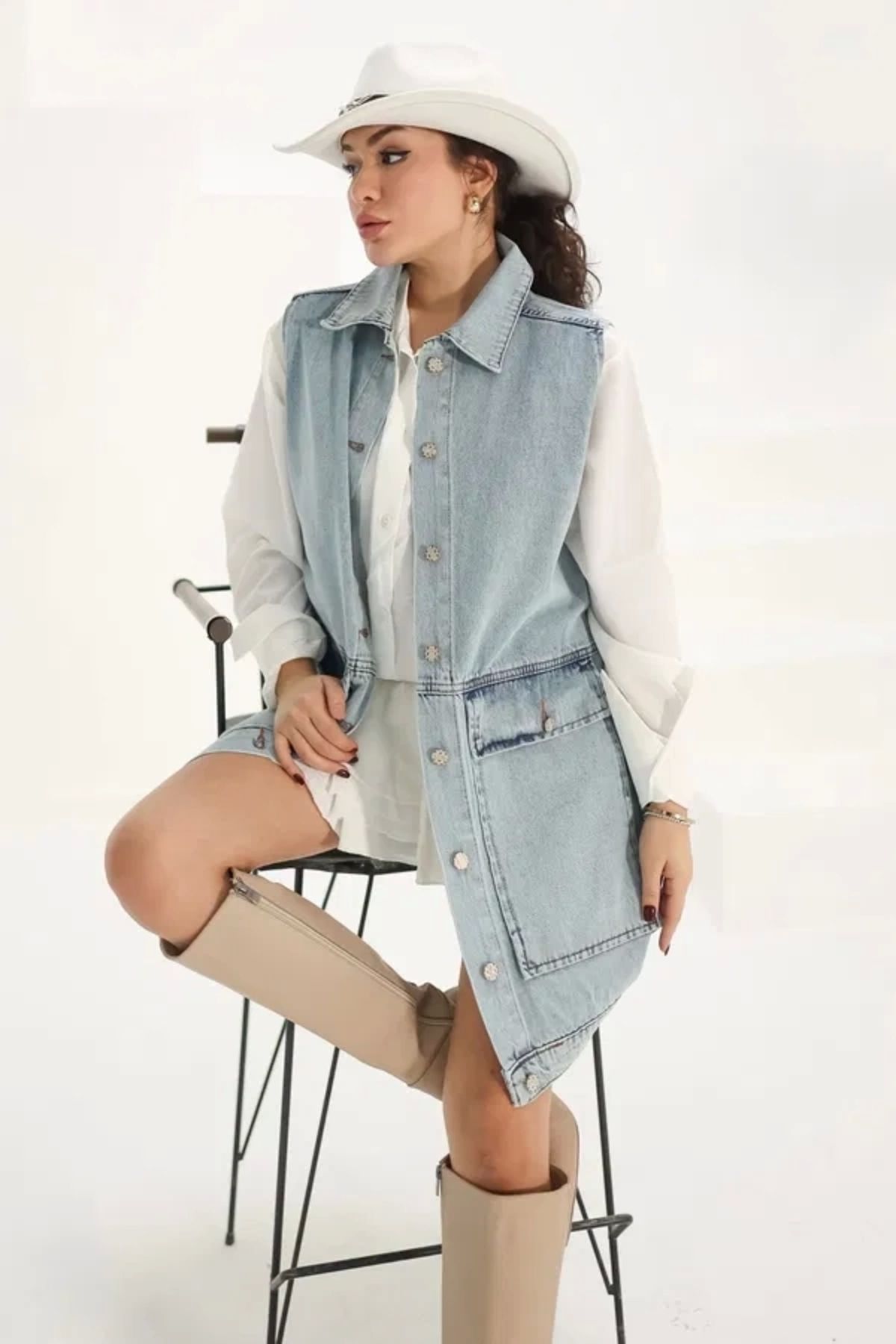Lale Moda Cepli Kot Yelek