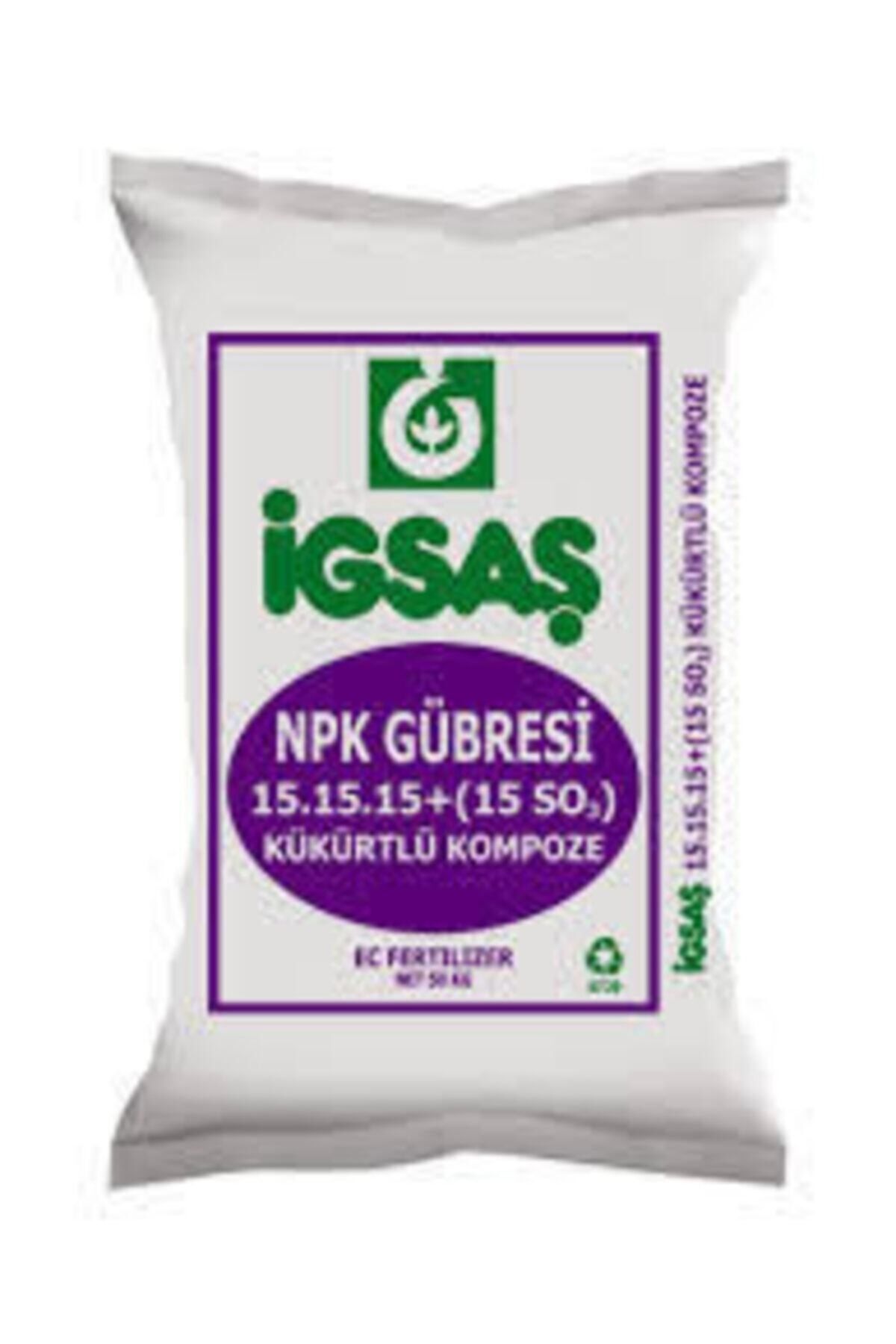 İGSAŞ 15 15 15 Kükürtlü Taban Gübresi Kompoze Bitki Gübresi Toprak Altı Gübre 10 kg