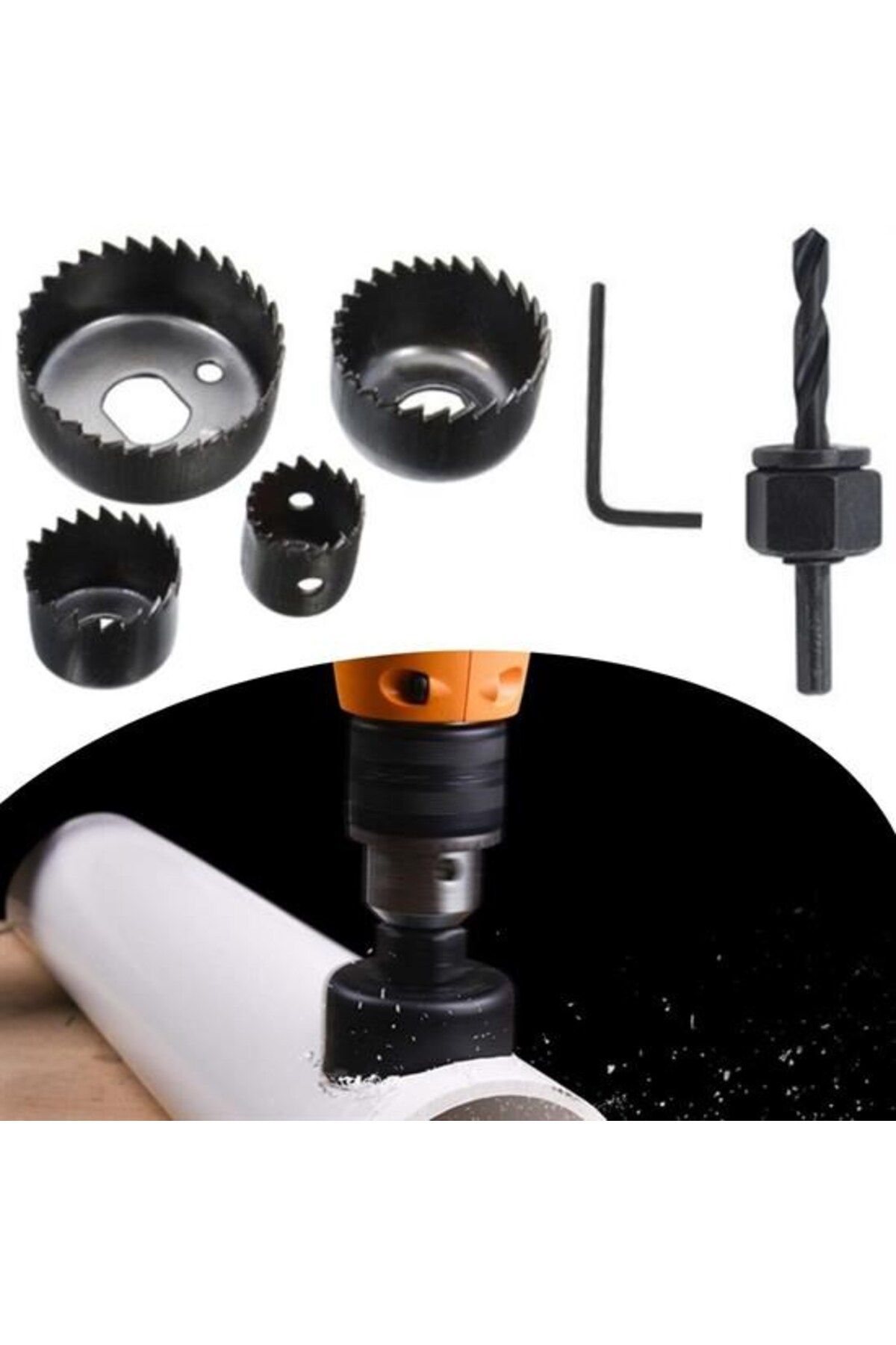 swilex 6 Parça Demir Ahşap Alçıpan Delme Buat Açma Seti