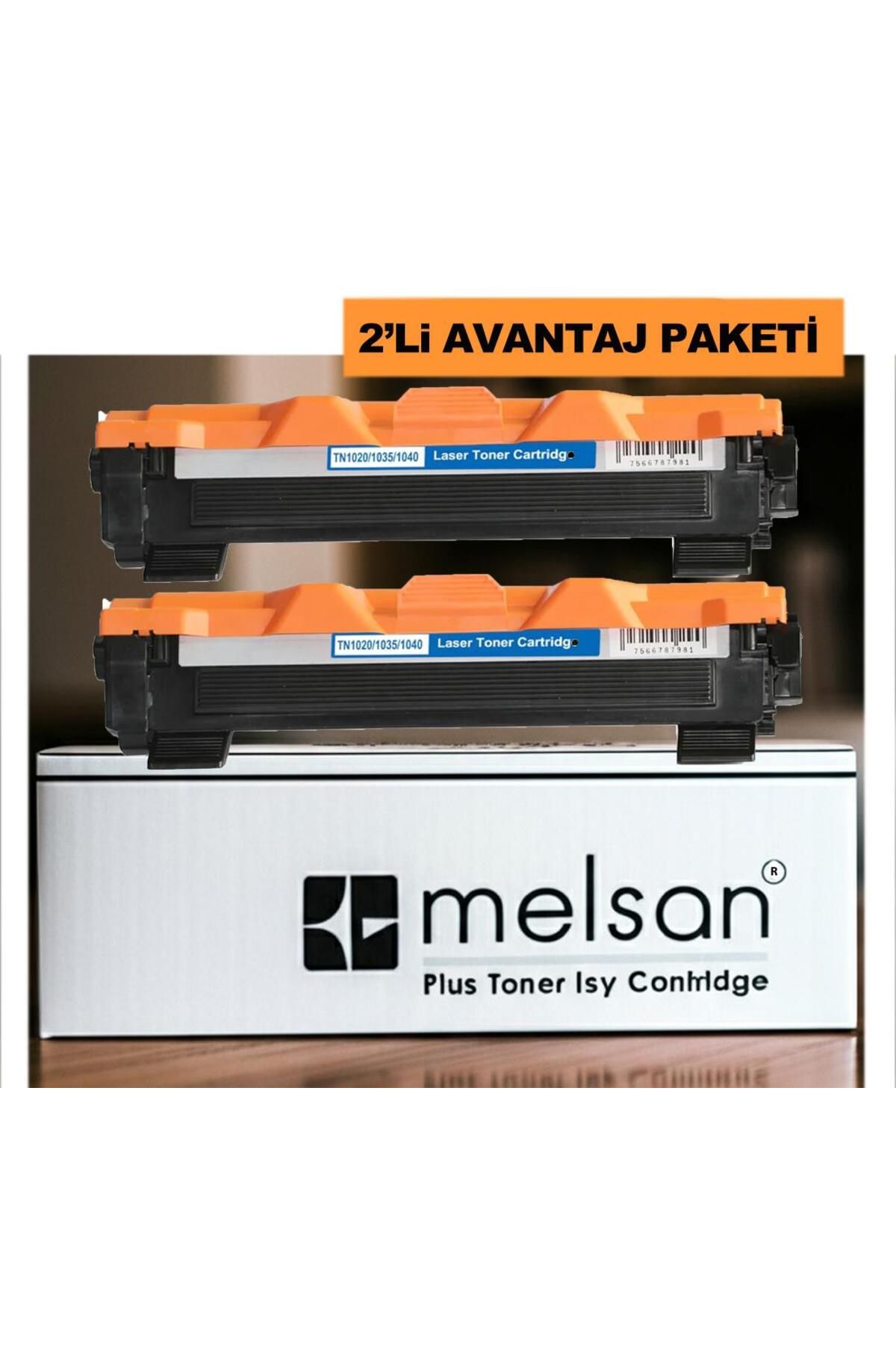 Melsan Brother DCP-1610W, DCP-1612 Toner İkili Paket Yüksek Kapasite Muadil