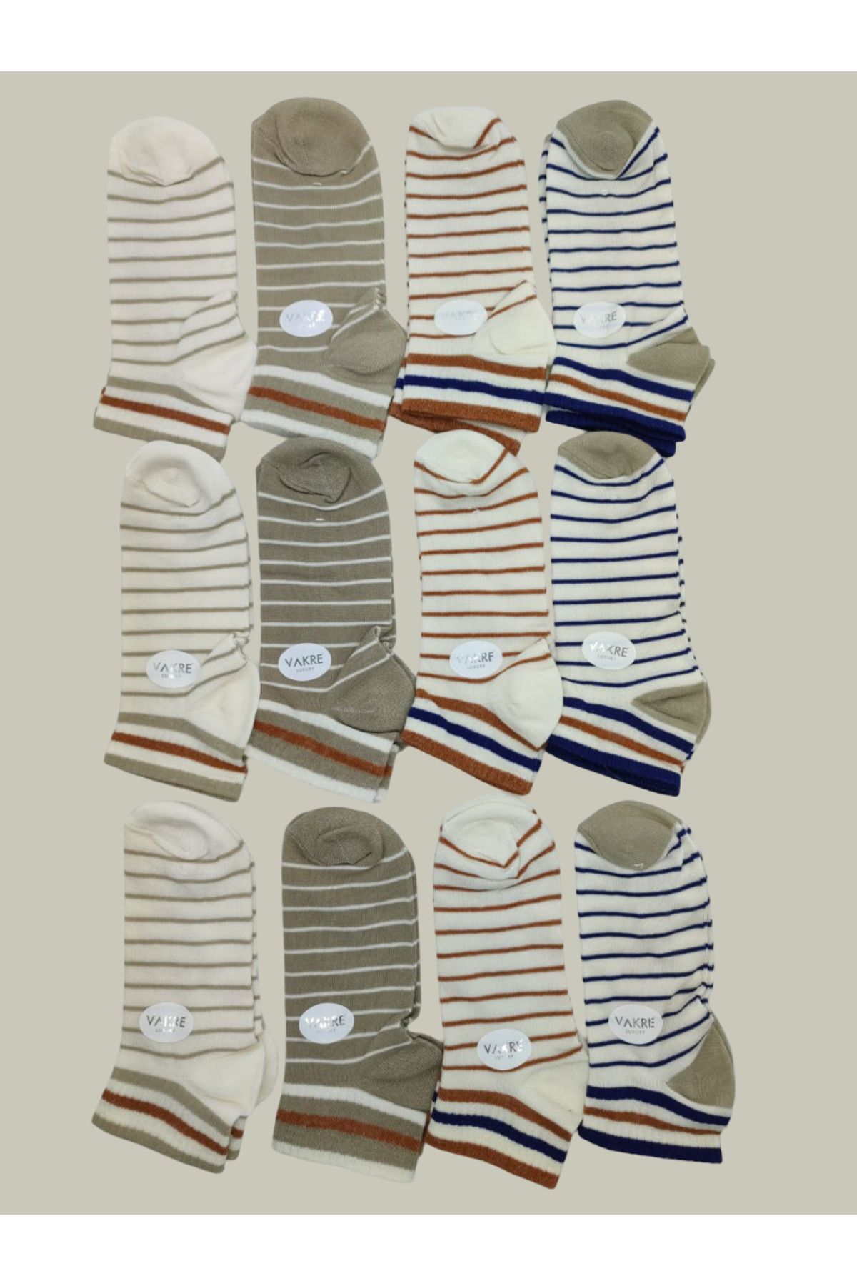 BEYAZTOPTAN %100 COTTON KADIN 12'Lİ RENKLİ PATİK EKONOMİK PAKET KISA SPOR SNEAKERS ÇORAP