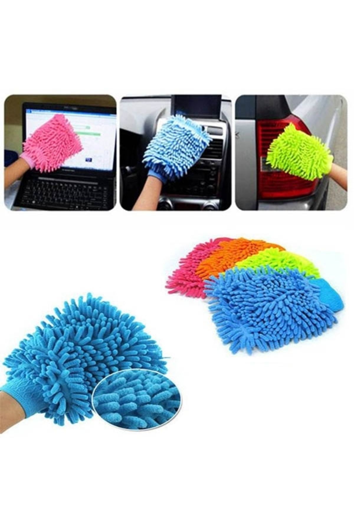 Shopyzone Mikrofiber Araç Yıkama Eldiveni