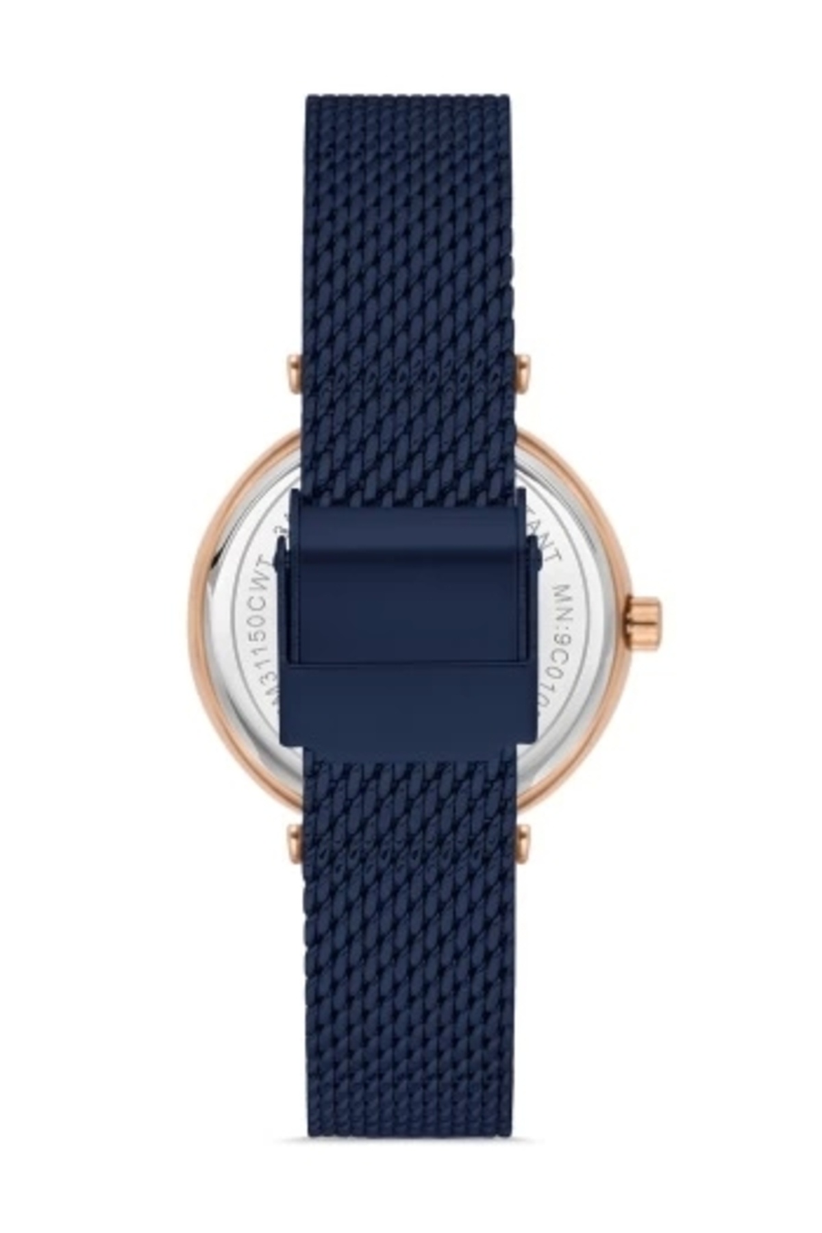 FERRO-Navy Blue Straw Cord Women's Wristwatch F2665C-T 3