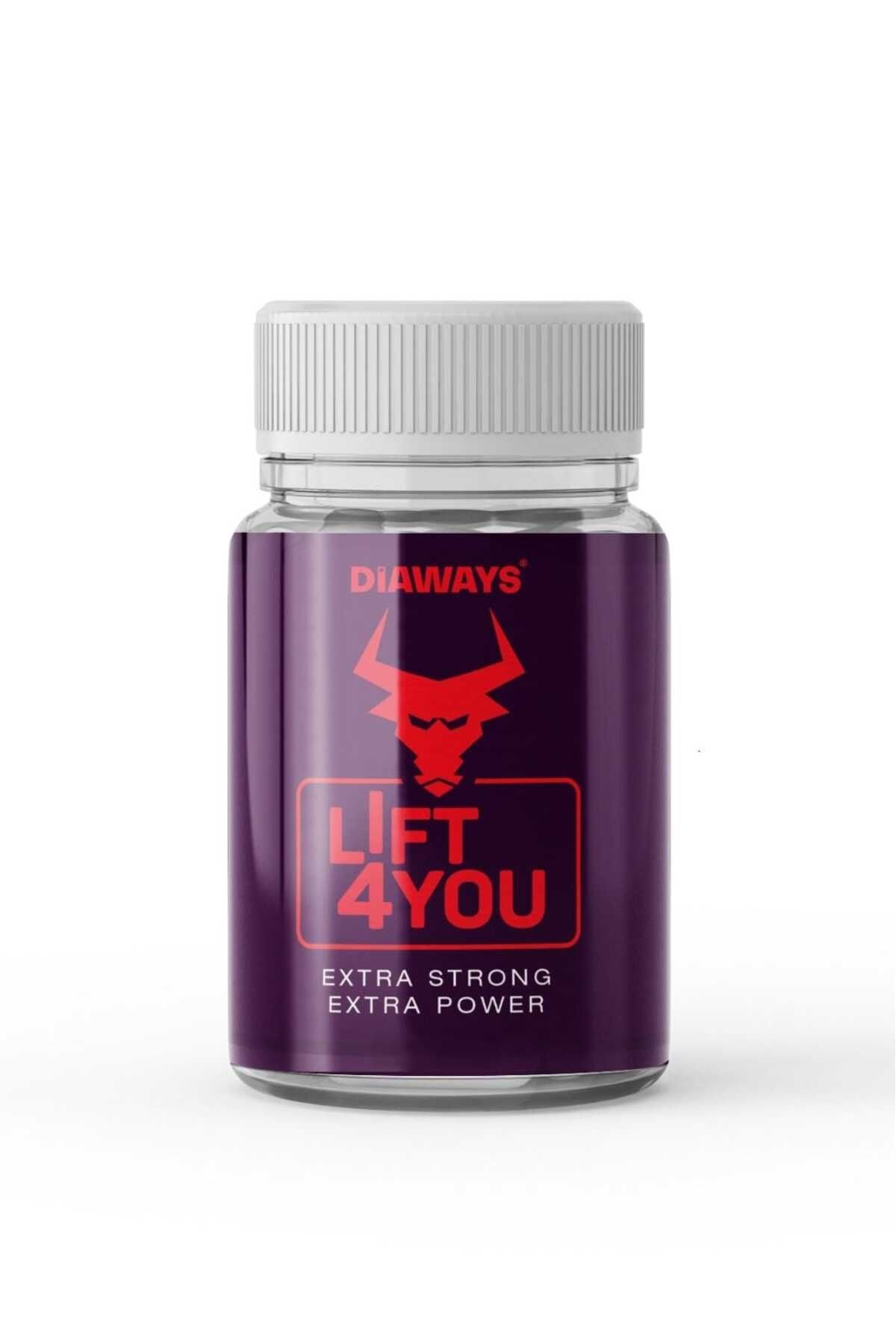 DİAWAYS Ginseng, Panax, Lepidyum, Bitki Özleri İçeren Takviye Edici Gıda 30'lu