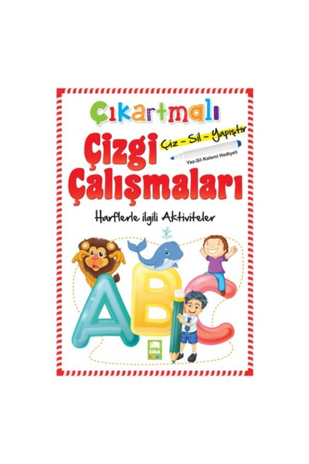 Destek Yayınları Çıkartmalı Çizgi Çalışmaları Harflerle İlgili Aktiviteler