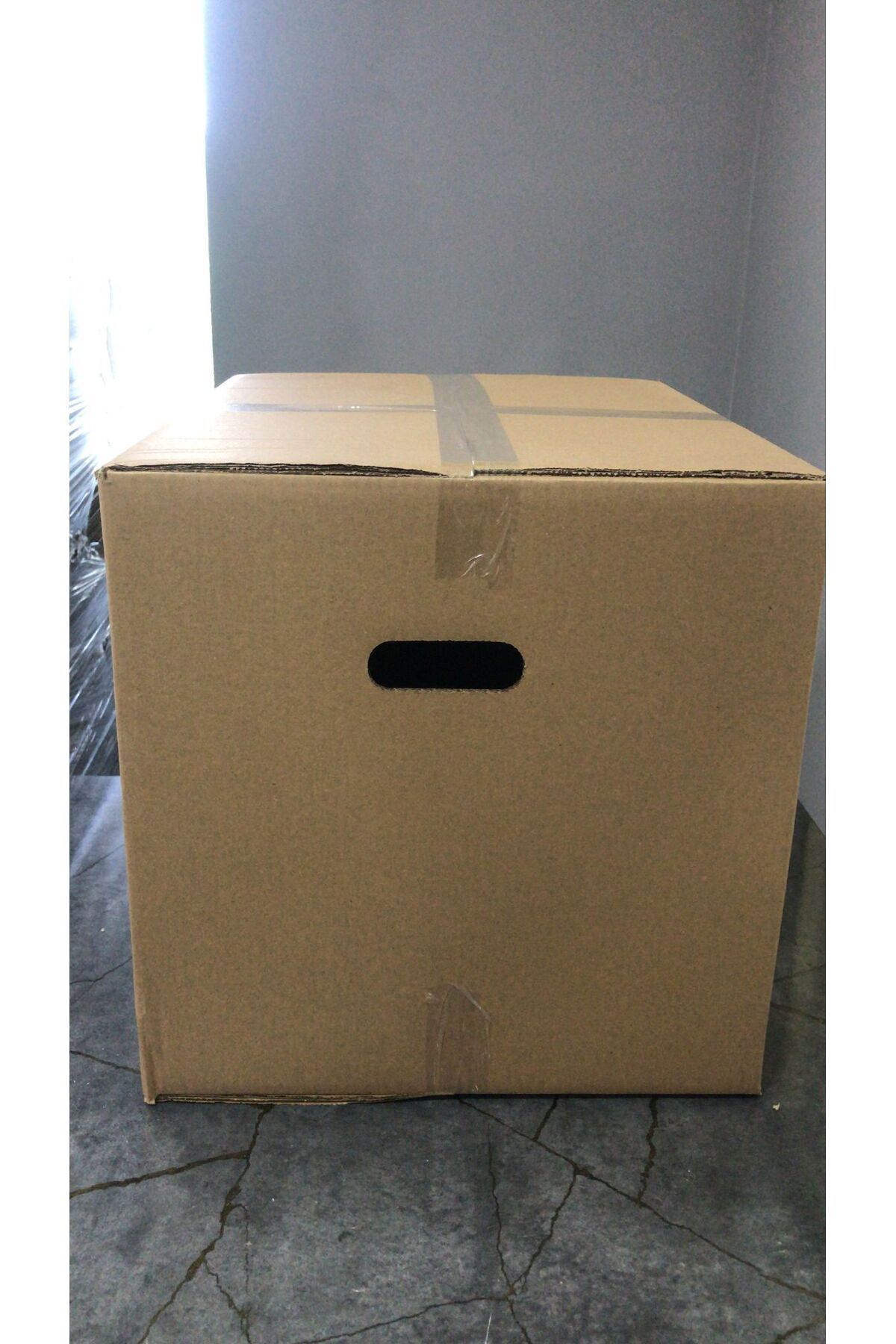 Koli 60x30x30 cm Standart Çift Oluklu Tutamaklı Koli 10 Adet, Boş Koli, Boş Kutu Taşıma Kolisi