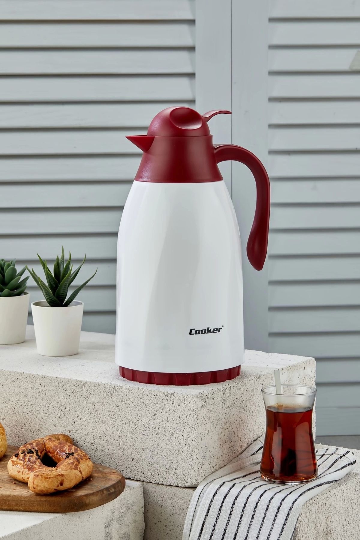 YenisiniAl Cooker Cam Hazneli Termos 1,3 Litre